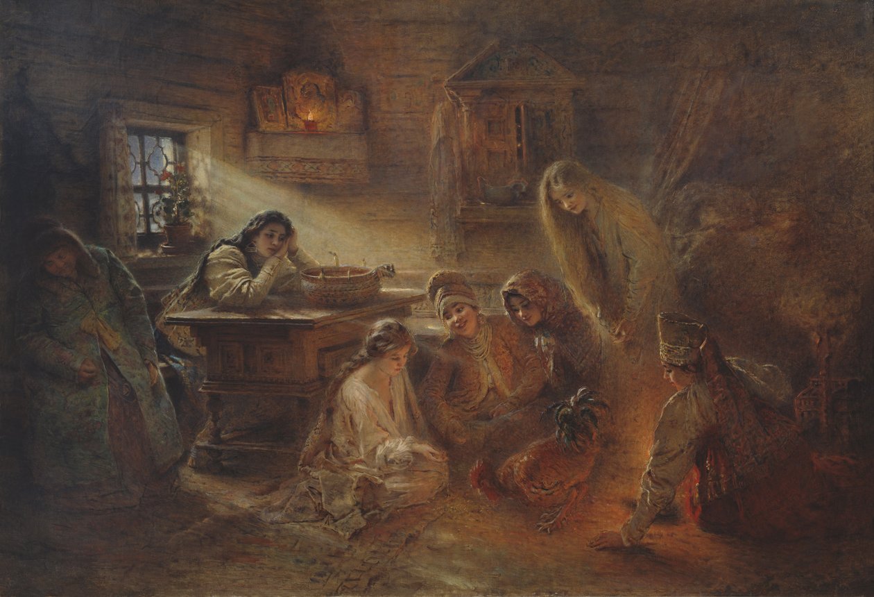 Divination de Noël - Konstantin Makovsky