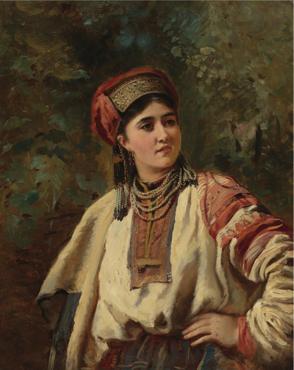 Konstantin Makovsky - Femme en costume national - Konstantin Makovsky
