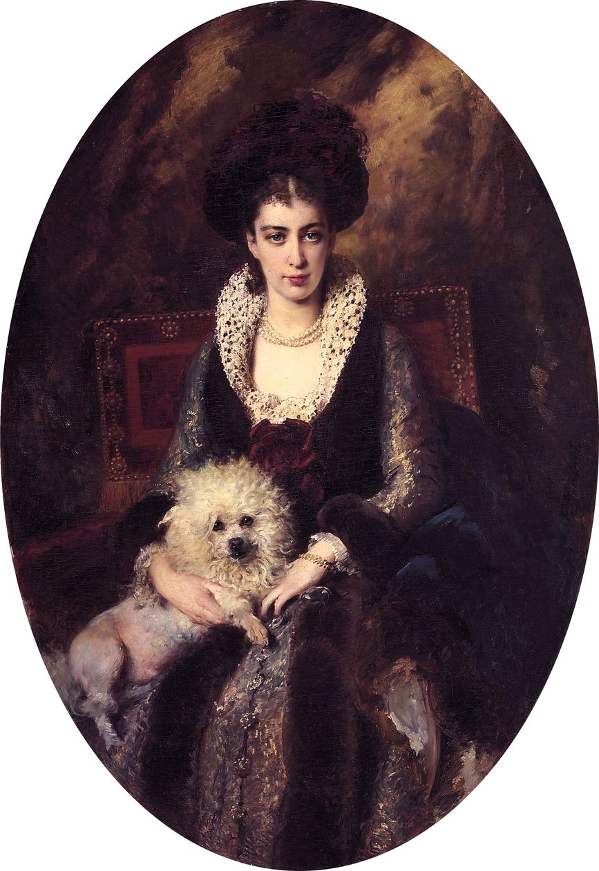 Maria Alekseevna Makovskaya par Konstantin Makovsky (1839-1915) - Konstantin Makovsky