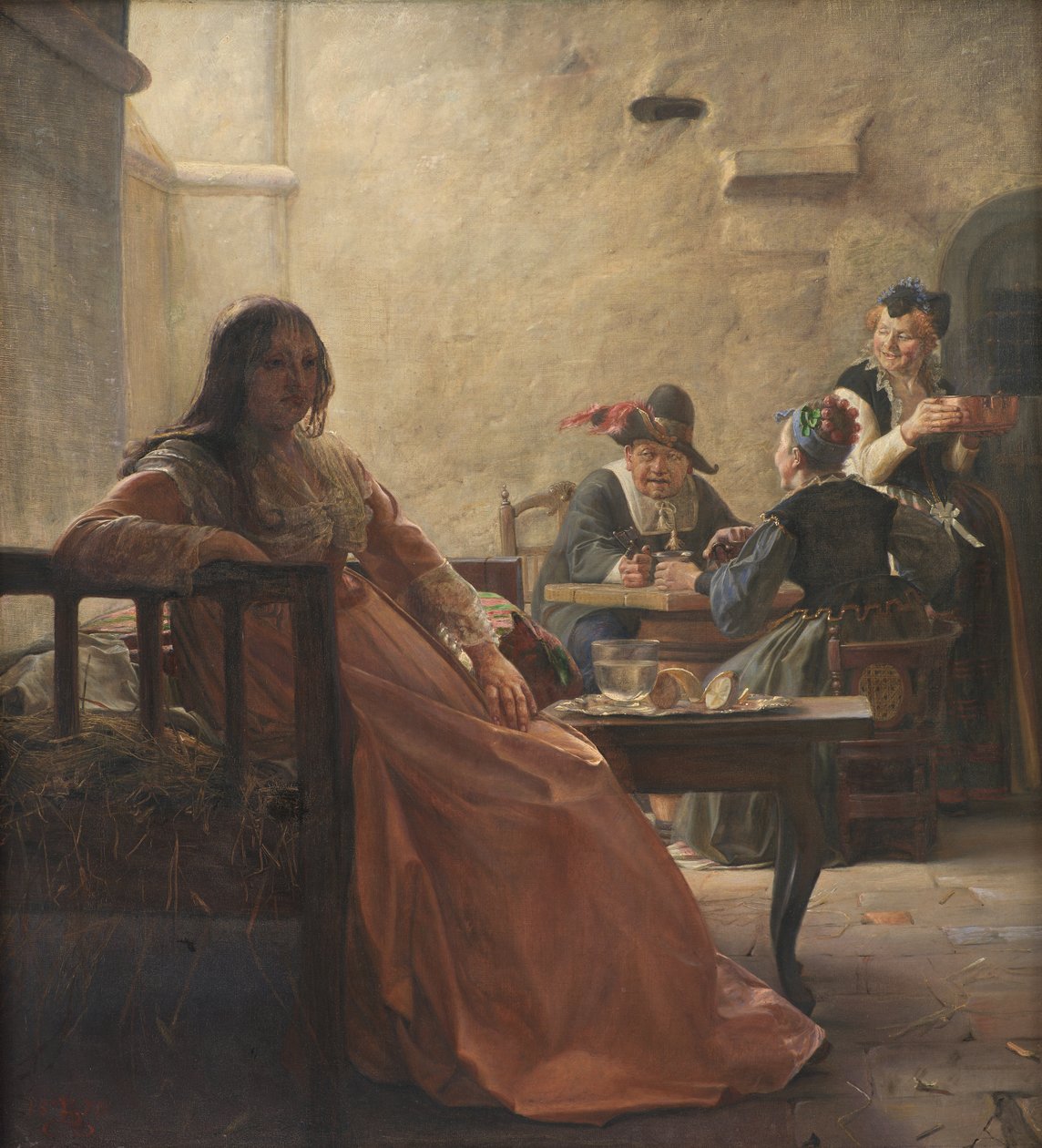 Leonora Christina en prison - Kristian Zahrtmann