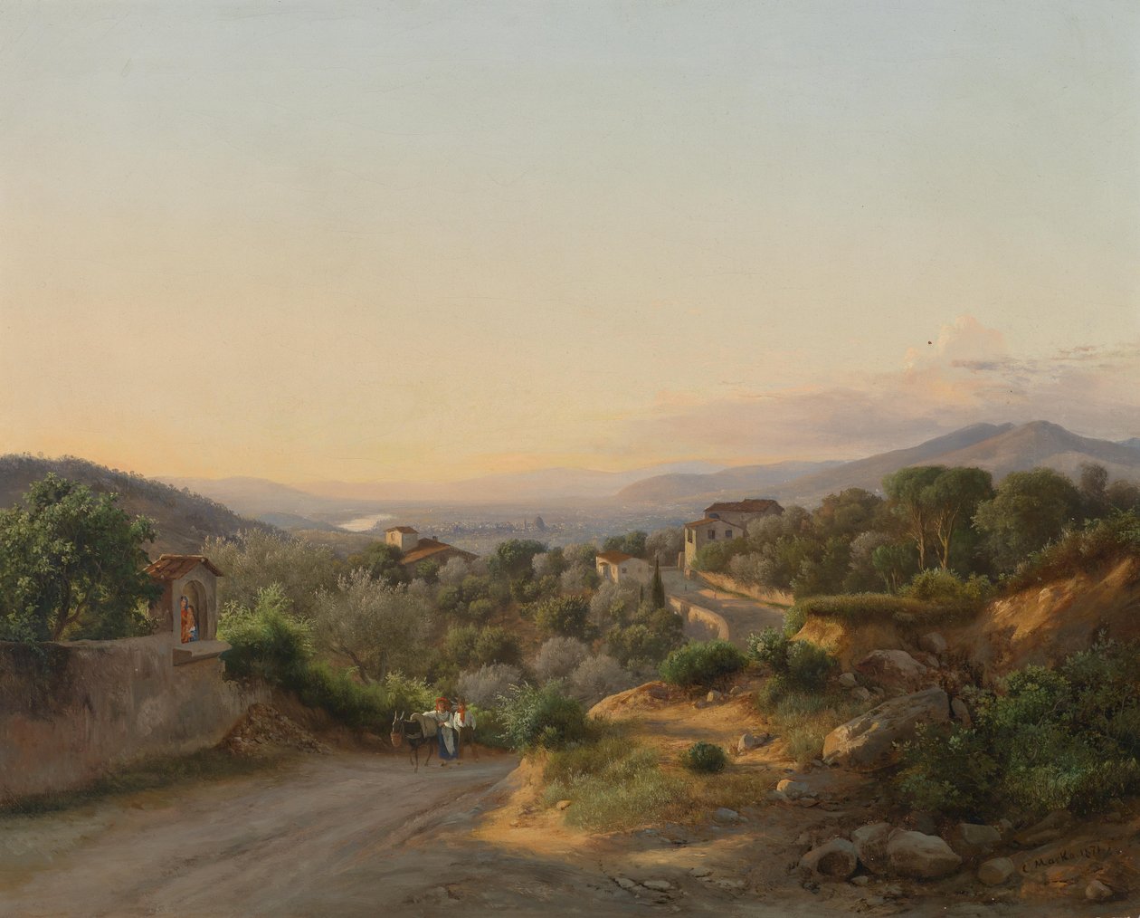 Vue de Florence et des collines vers l
