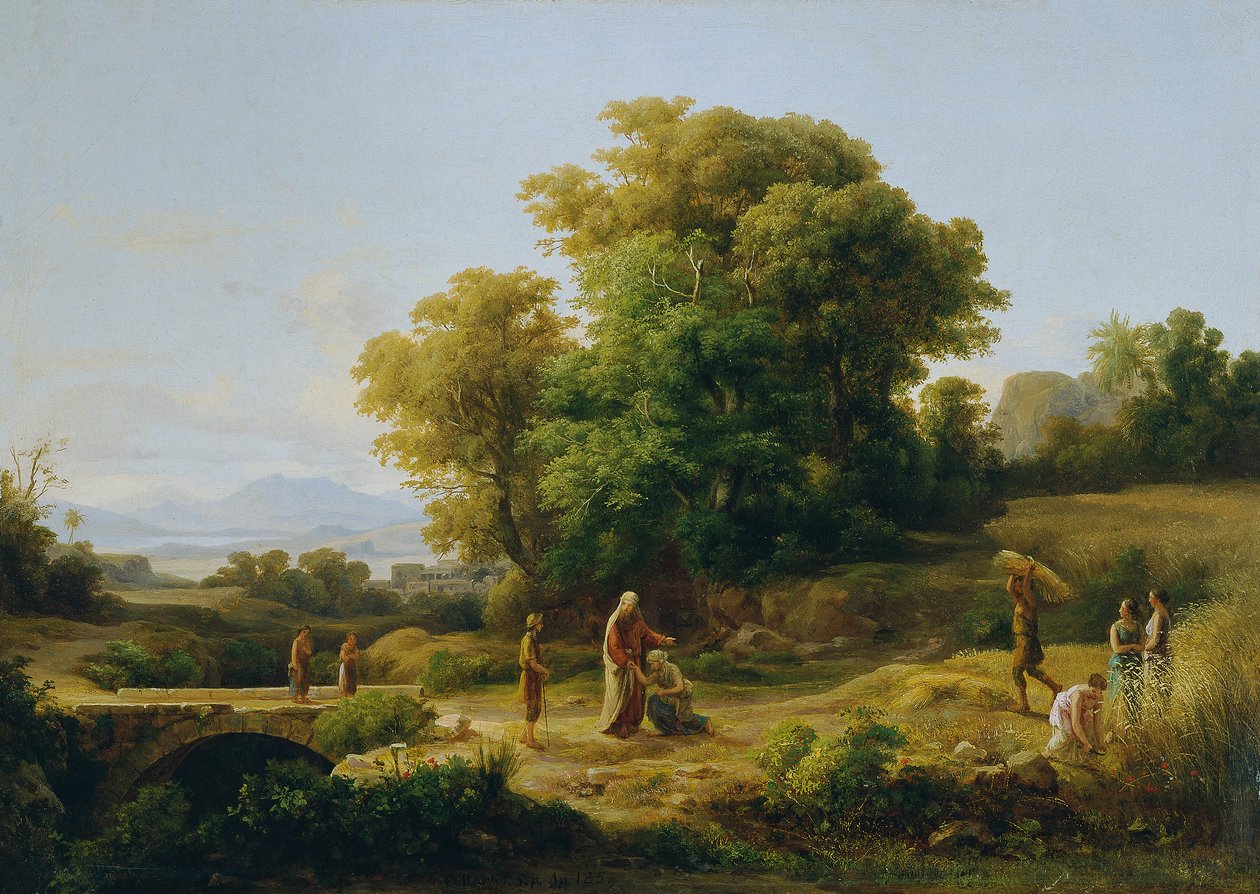 Paysage idéal avec Booz et Ruth - Károly Markó d. Ä.