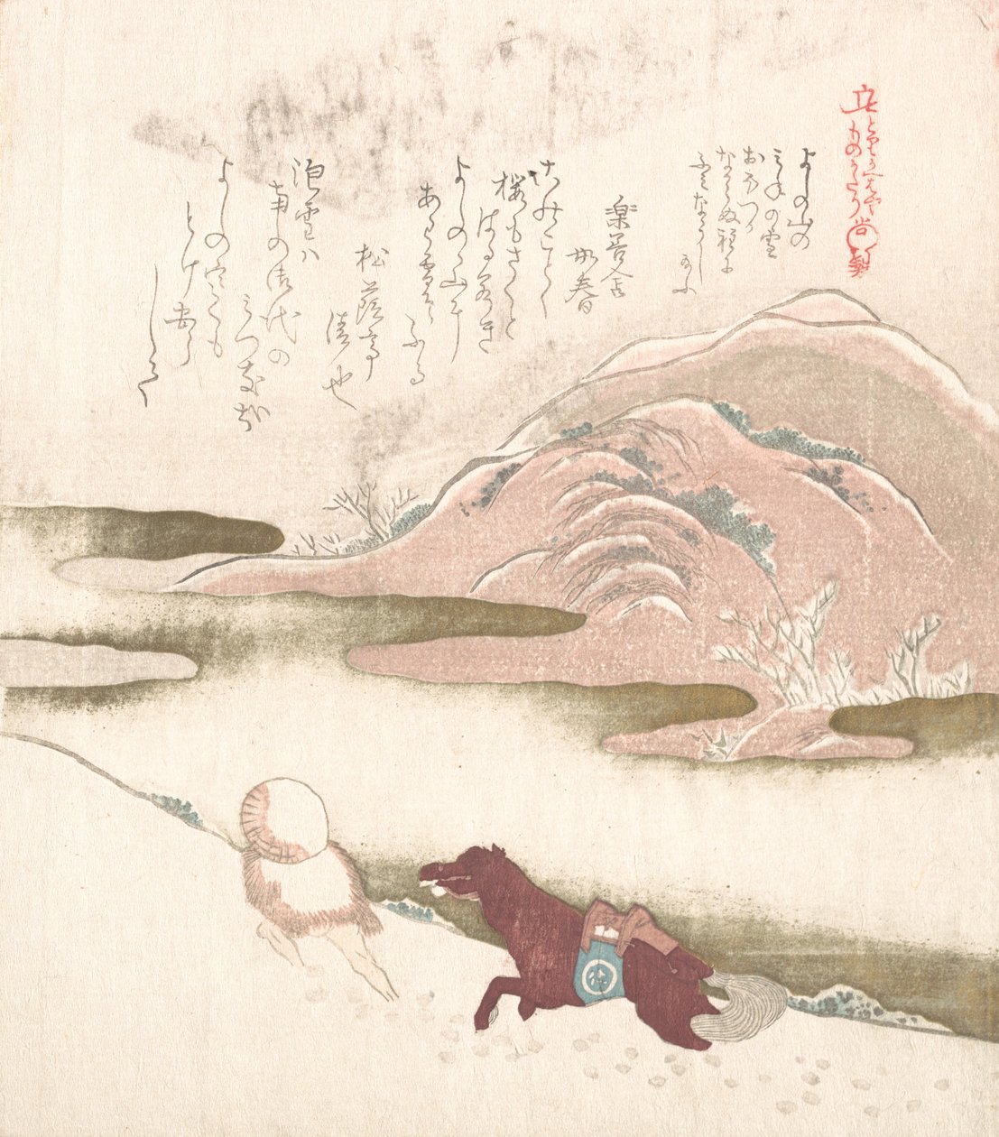 Paysage enneigé, 19e siècle - Kubo Shunman