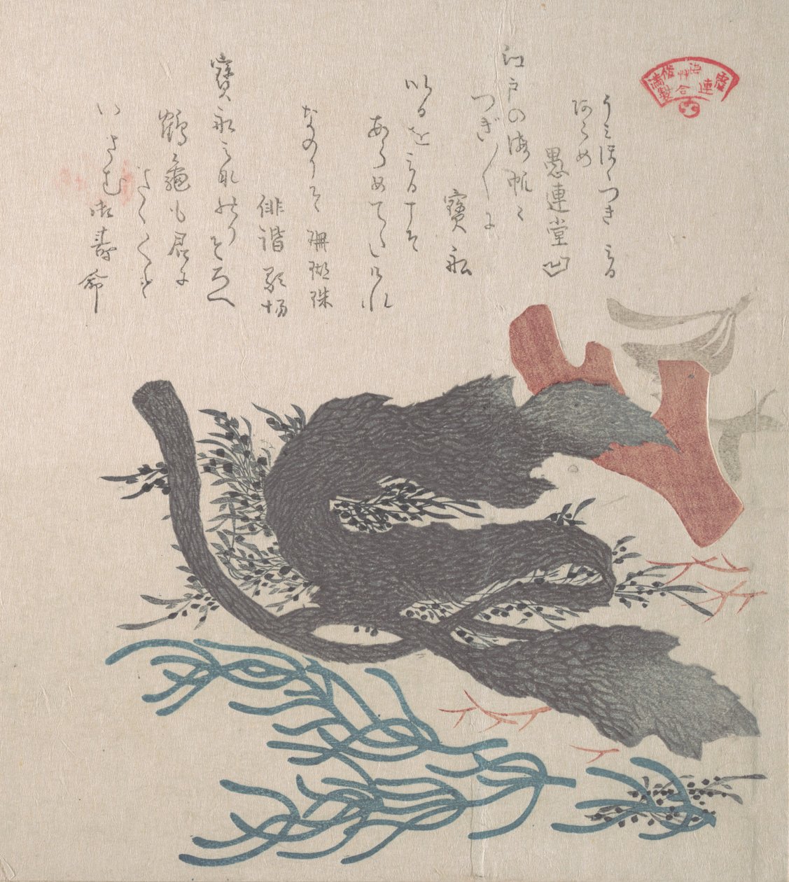Diverses algues, 19ème siècle - Kubo Shunman