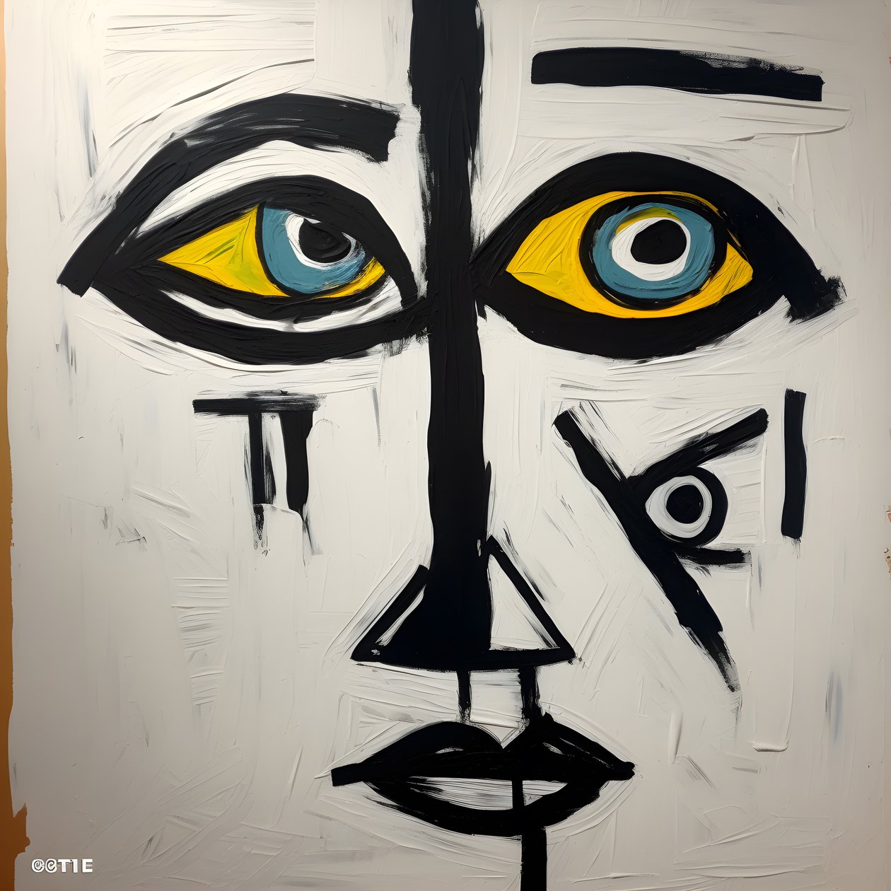 Visage avec 3 yeux 2 - Kurt Heppke