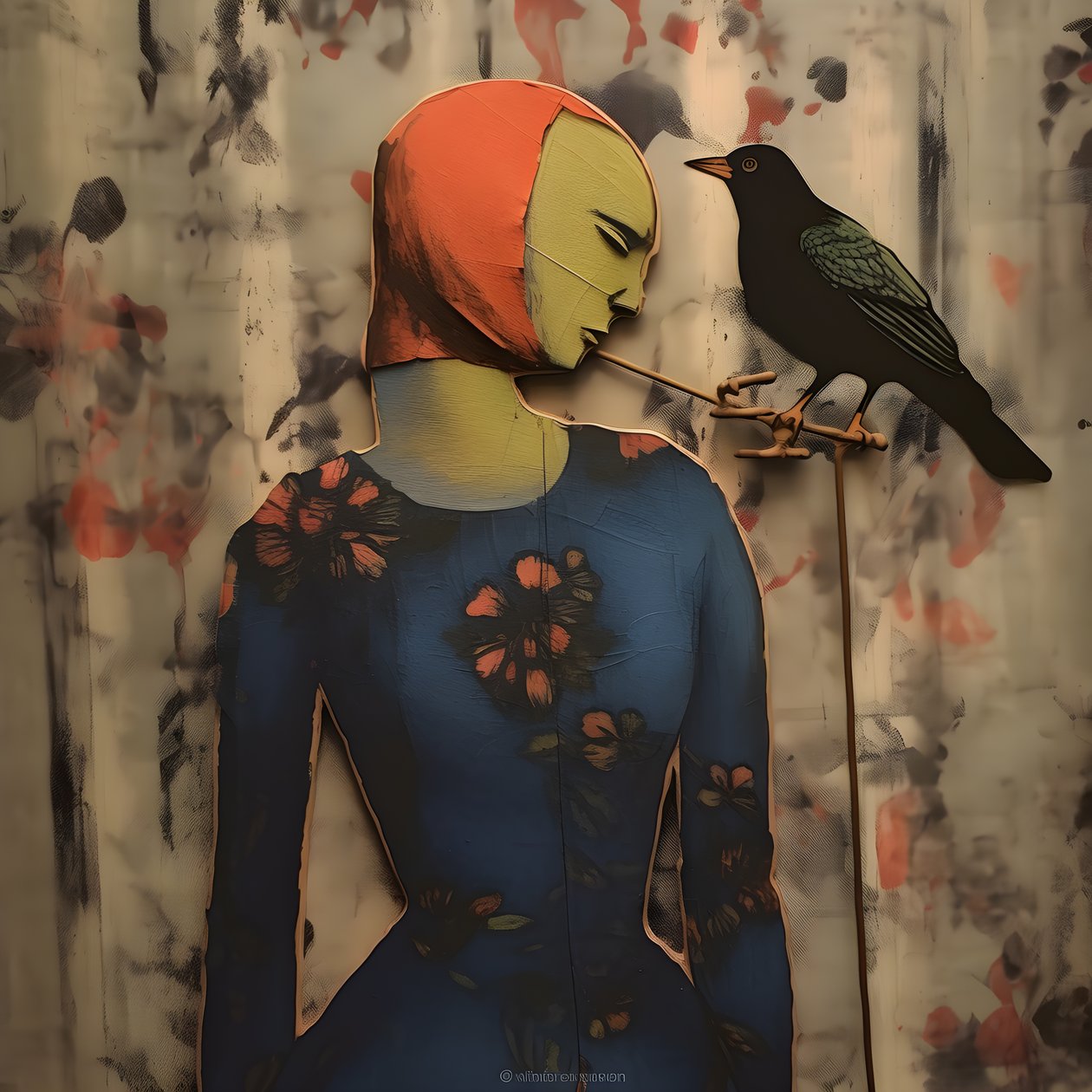 Poupée en bois et oiseau 3 - Kurt Heppke