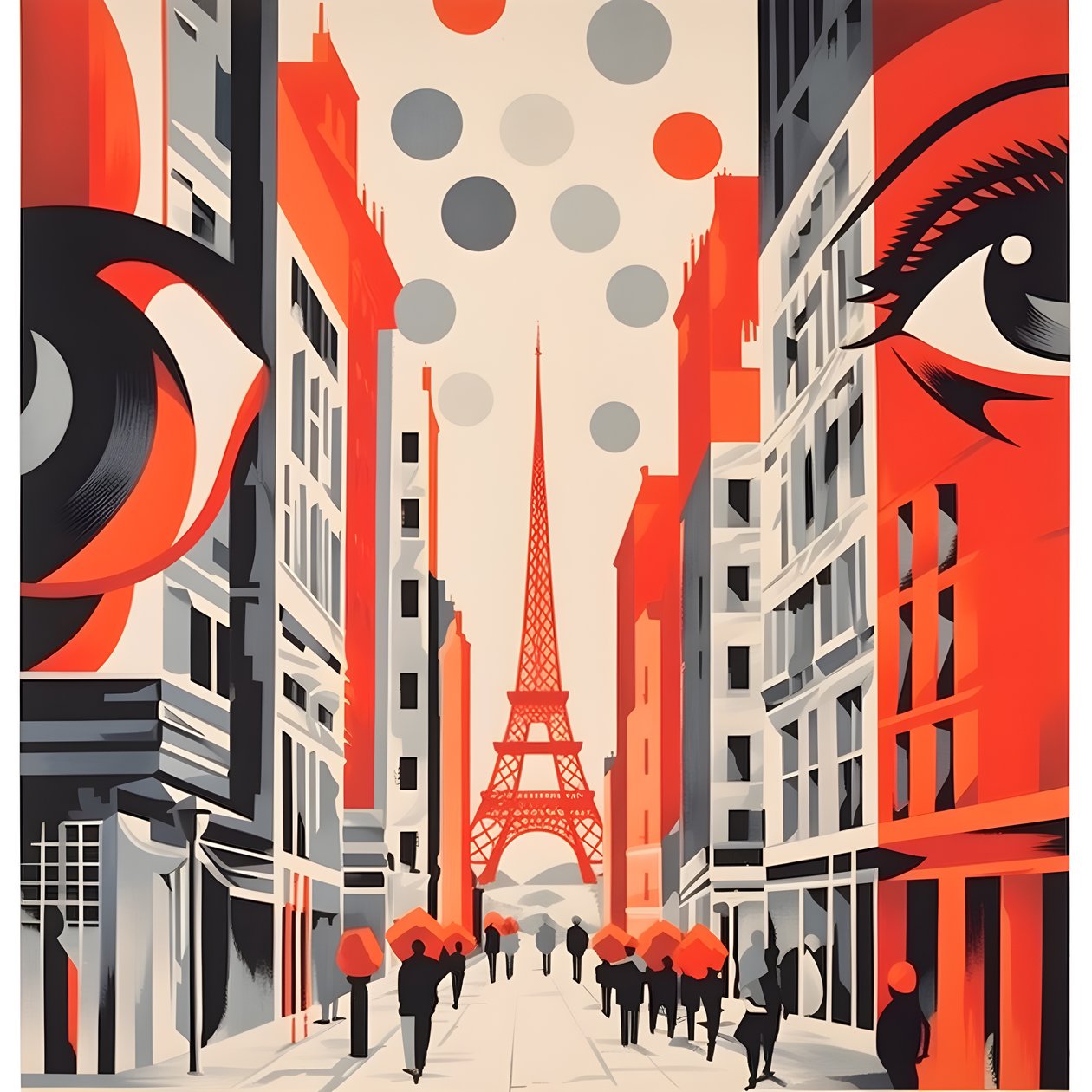 Affiche publicitaire, Paris, France 4 - Kurt Heppke