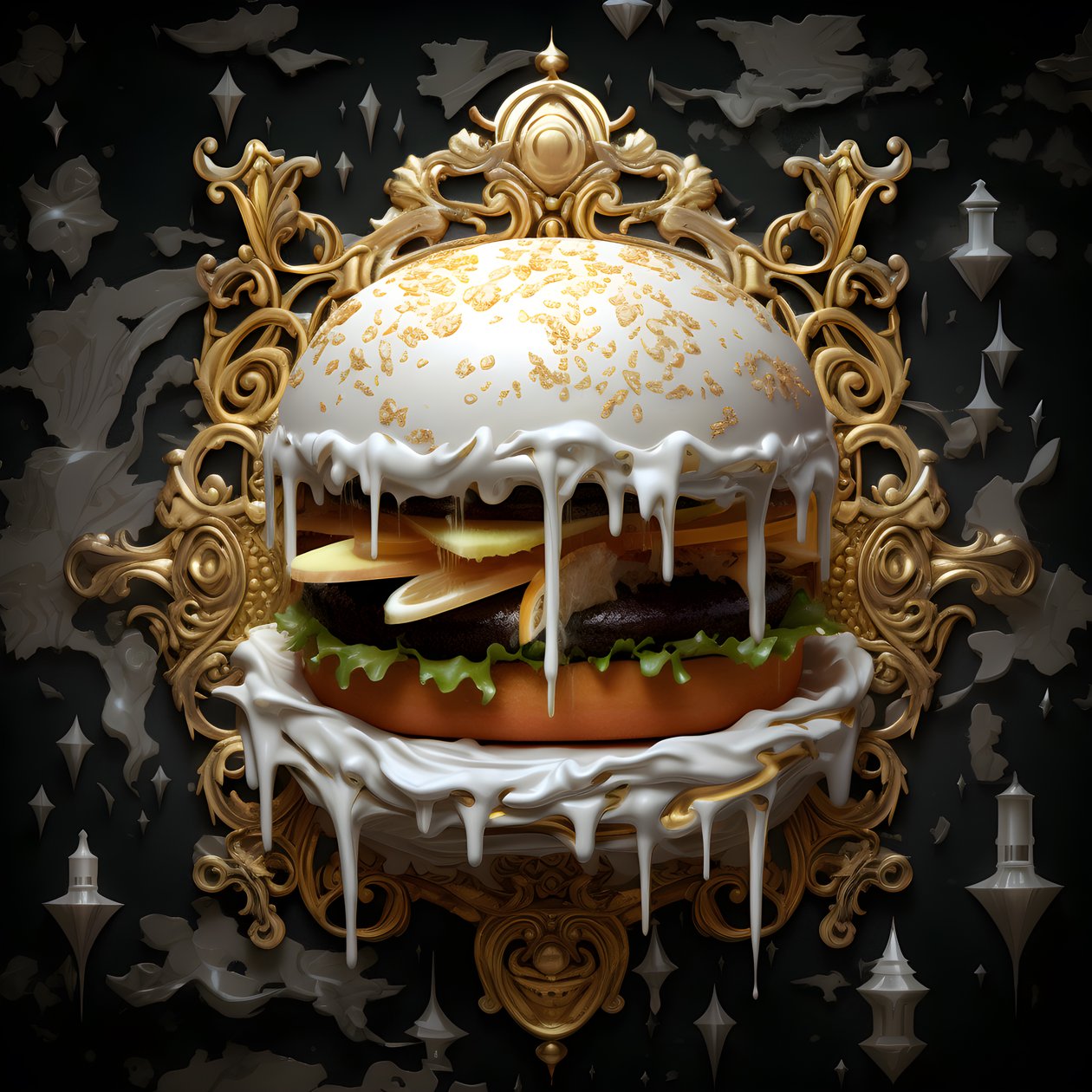 un burger en marbre blanc 4 - Kurt Heppke