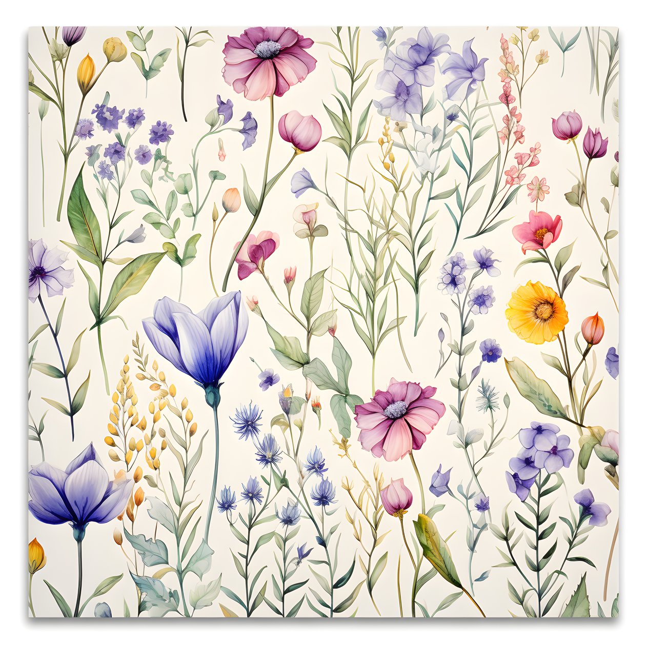 Aquarelle boho fleurs sauvages 4 - Kurt Heppke