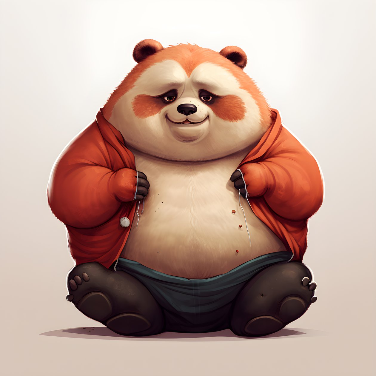 panda roux enfant humain obèse 2 - Kurt Heppke