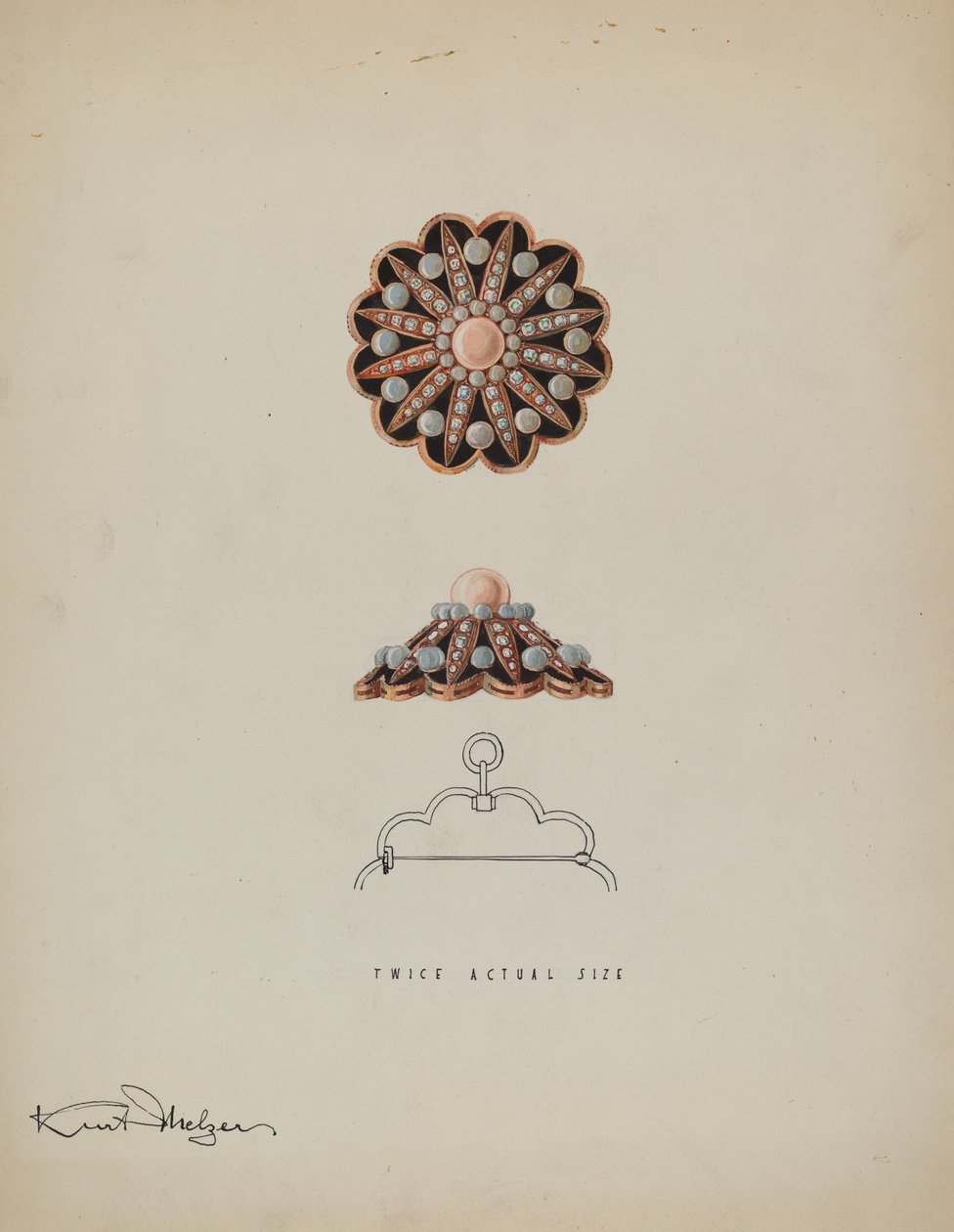 Broche, vers 1936 - Kurt Melzer