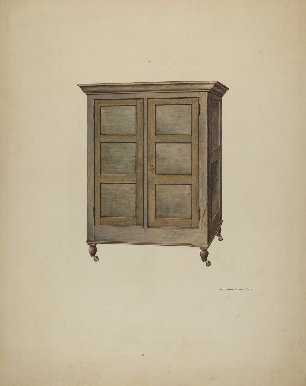 Cabinet, vers 1940 - Kurt Melzer