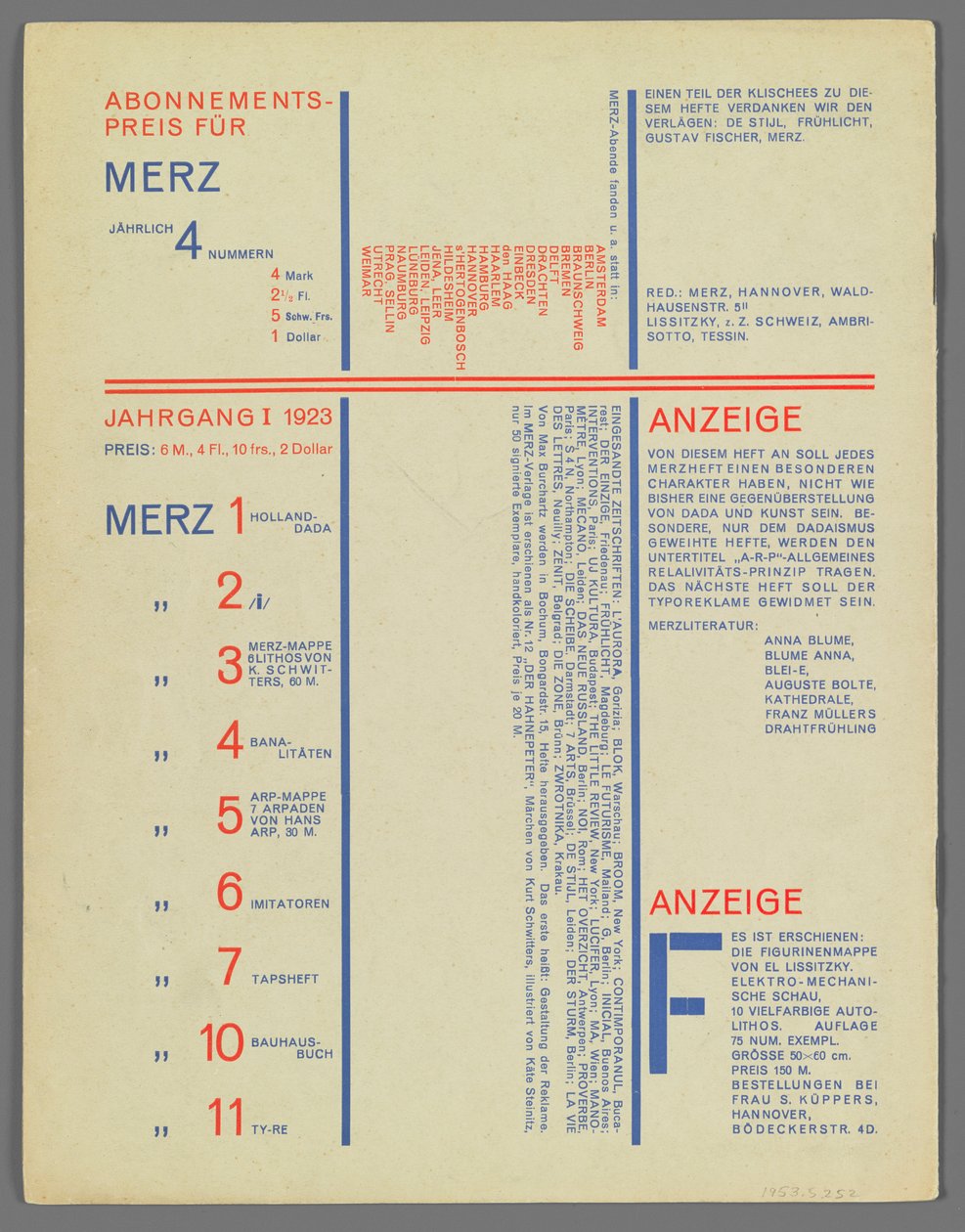 8 Merz 9 - Kurt Schwitters