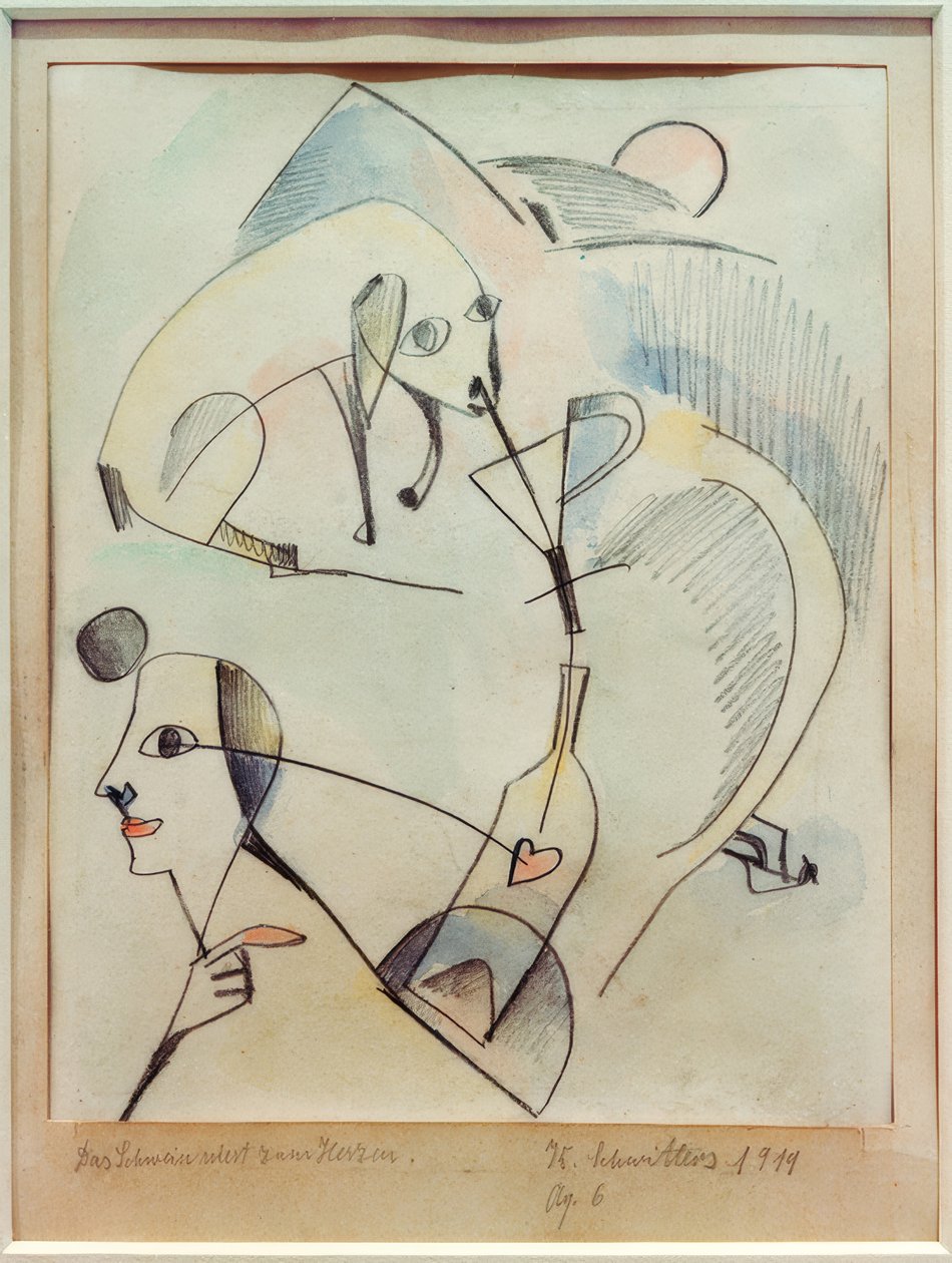 Le cochon éternue vers le cœur - Kurt Schwitters