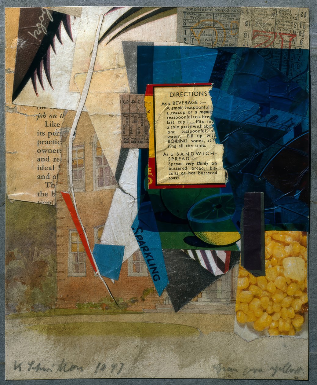 Vert sur jaune - Kurt Schwitters