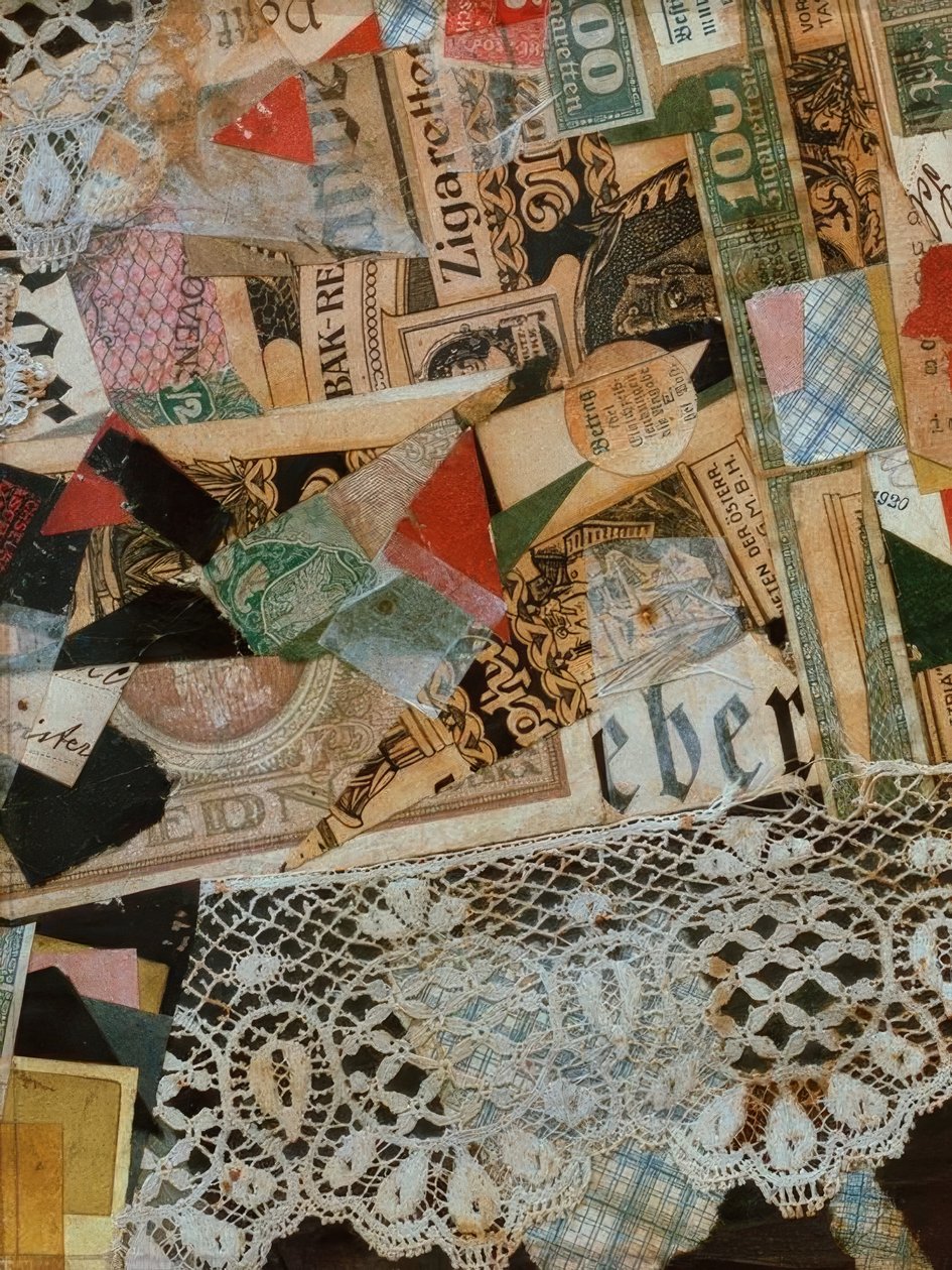 Dessin Merz 297 Jaune - Kurt Schwitters