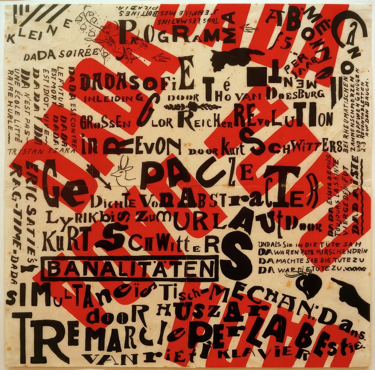 Affiche pour une petite soirée Dada - Kurt Schwitters