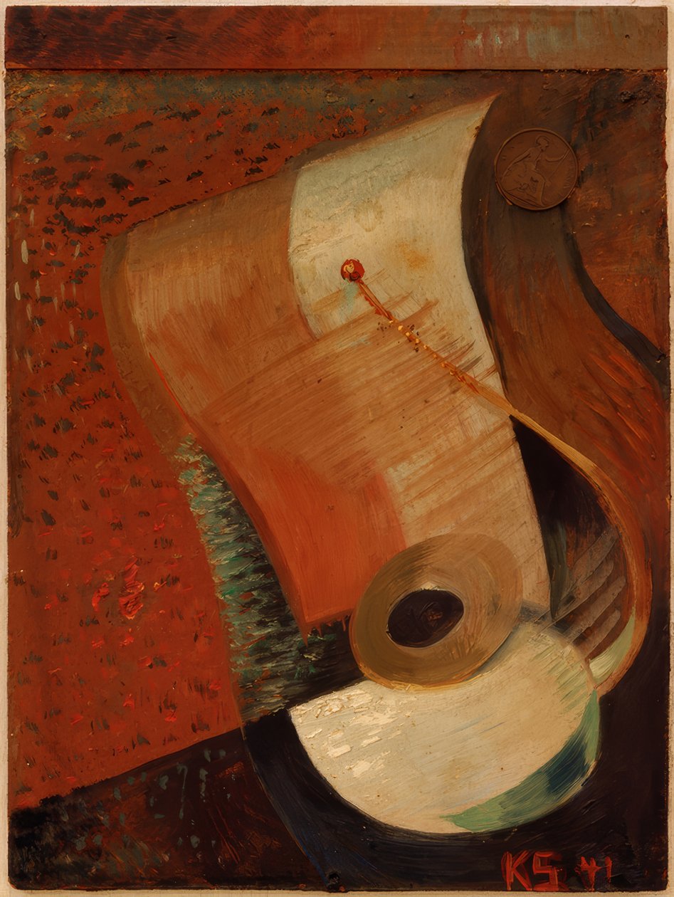 Nature morte avec penny - Kurt Schwitters