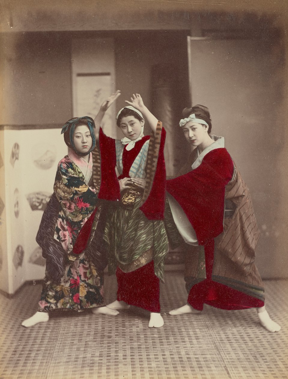 Fête dansante, c.1880 - Kusakabe Kimbei
