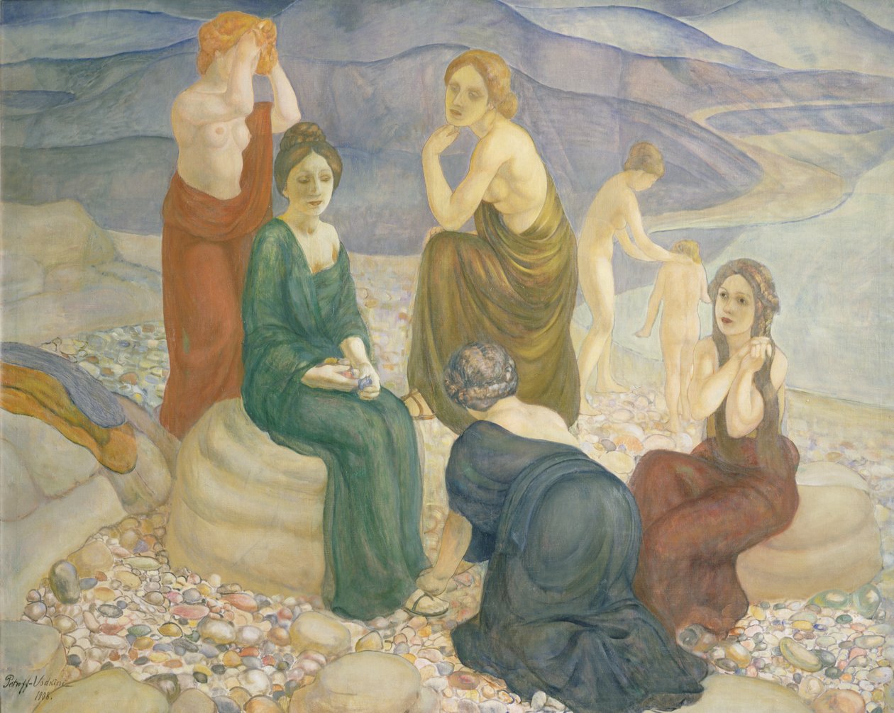Soir, 1908 - Kuzma Sergeevich Petrov Vodkin