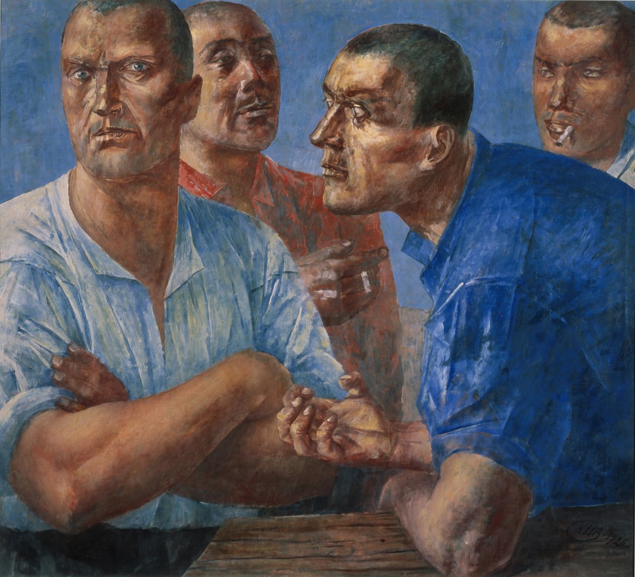 Les Travailleurs - Kuzma Sergeevich Petrov Vodkin