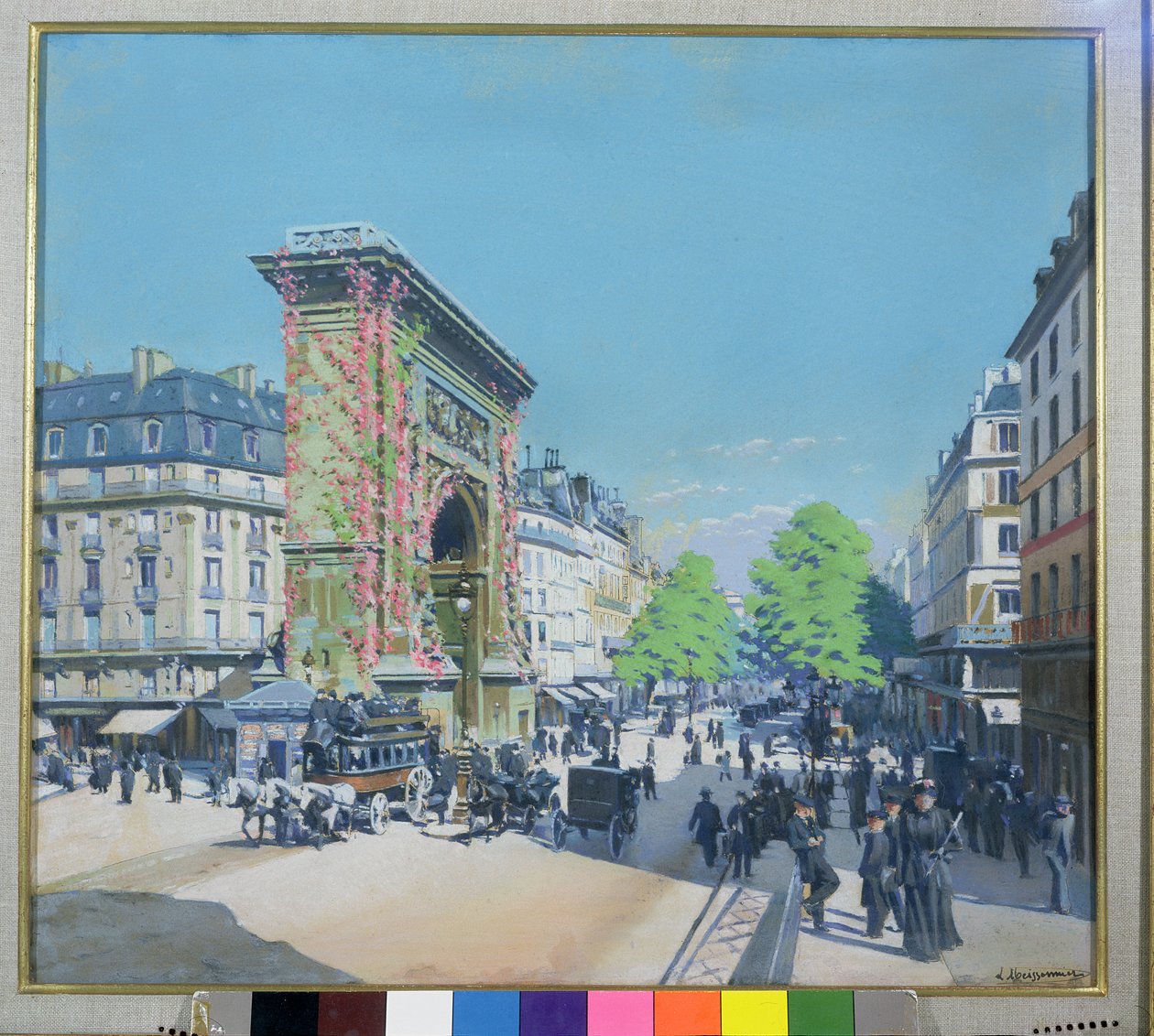 La Porte St. Denis, Paris, 1880 - L. Abeissonier