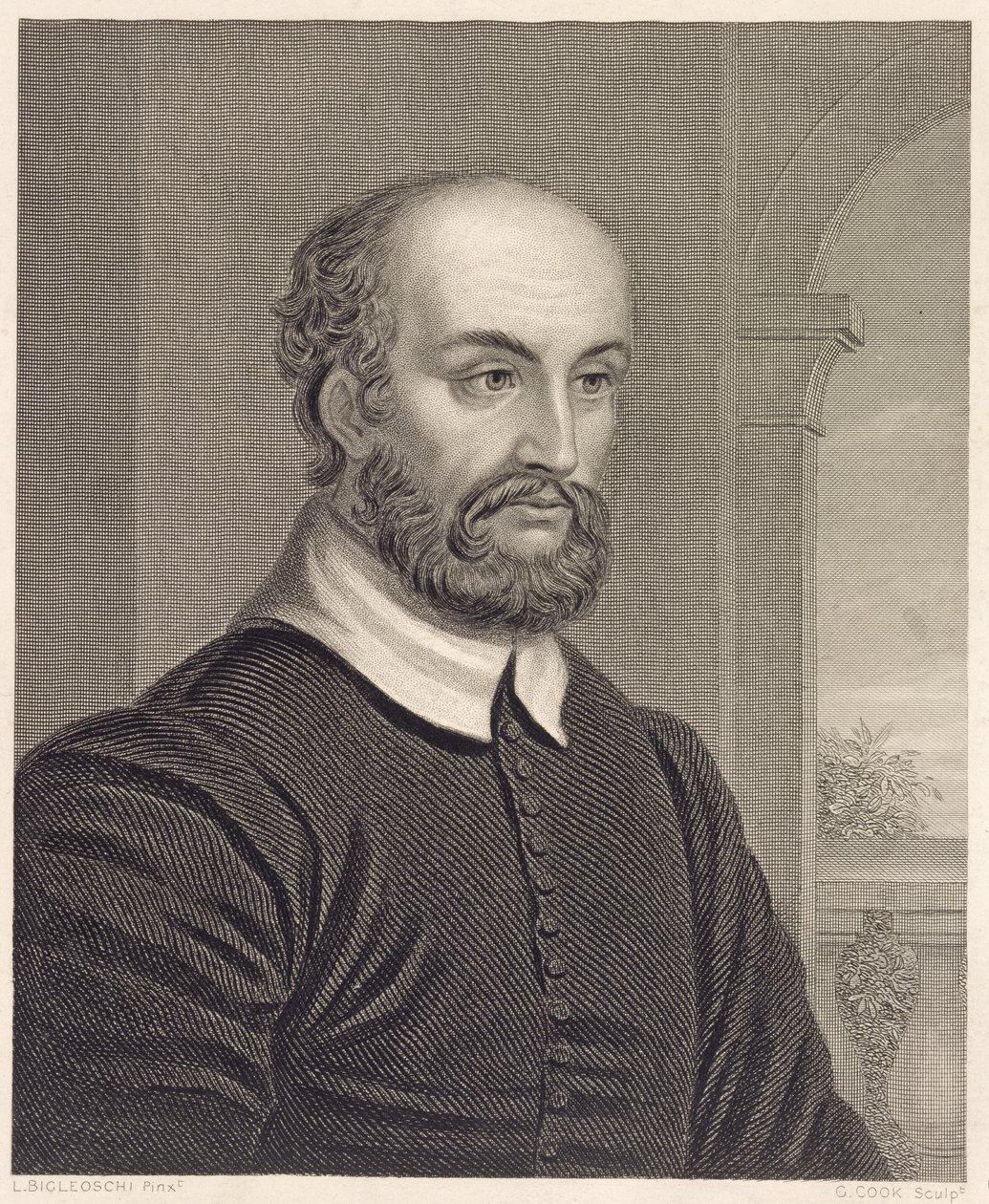 Andrea Palladio (1508-80), gravé par G. Cook - L. Bigleoschi