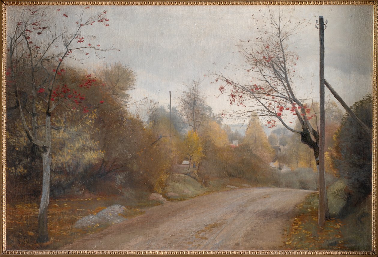 La route à Mogenstrup, Zélande. Automne - Laurits Andersen Ring