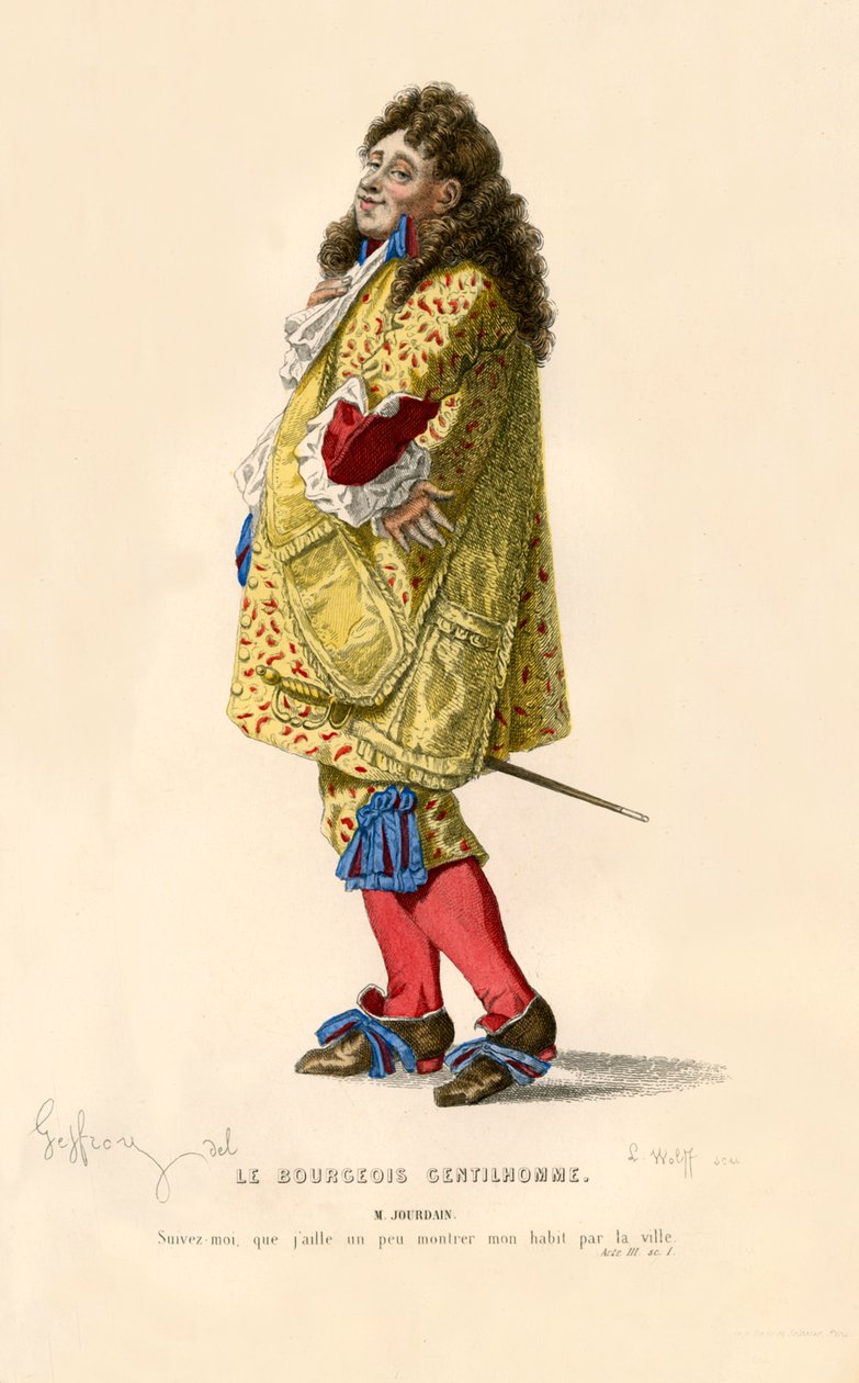 Monsieur Jourdain, 1868 - L. Wolff
