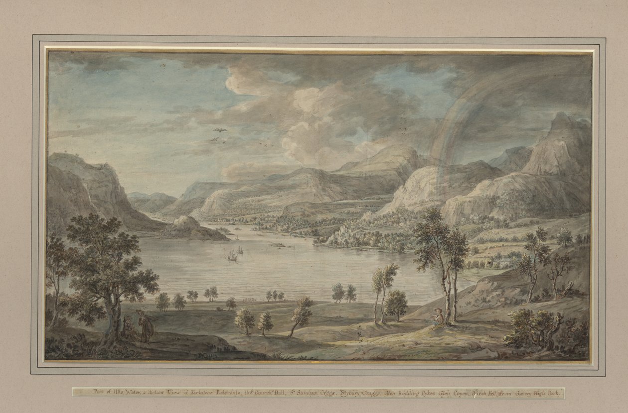 Parties de Ulls Water, c.1770-80 - Lady Mary Lowther