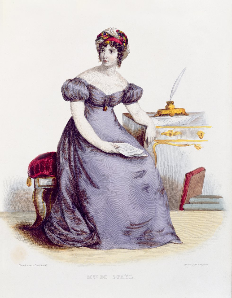 Mme de Staël, vers 1840 - Laederick