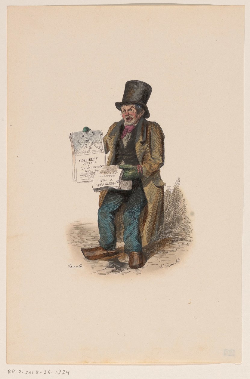Vendeur de journaux - Laireille