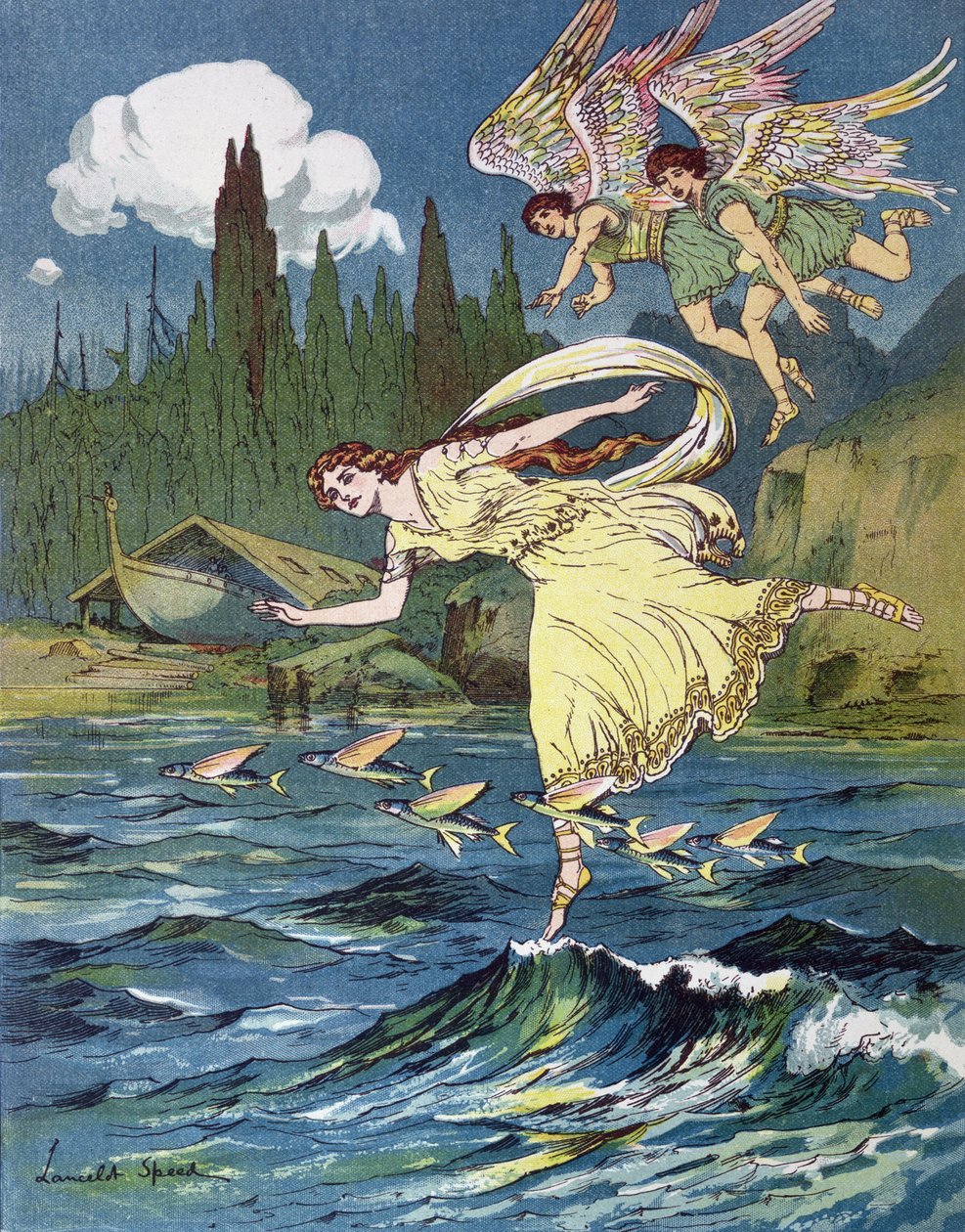 Atalante et les fils du vent du nord, c.1900 - Lancelot Speed
