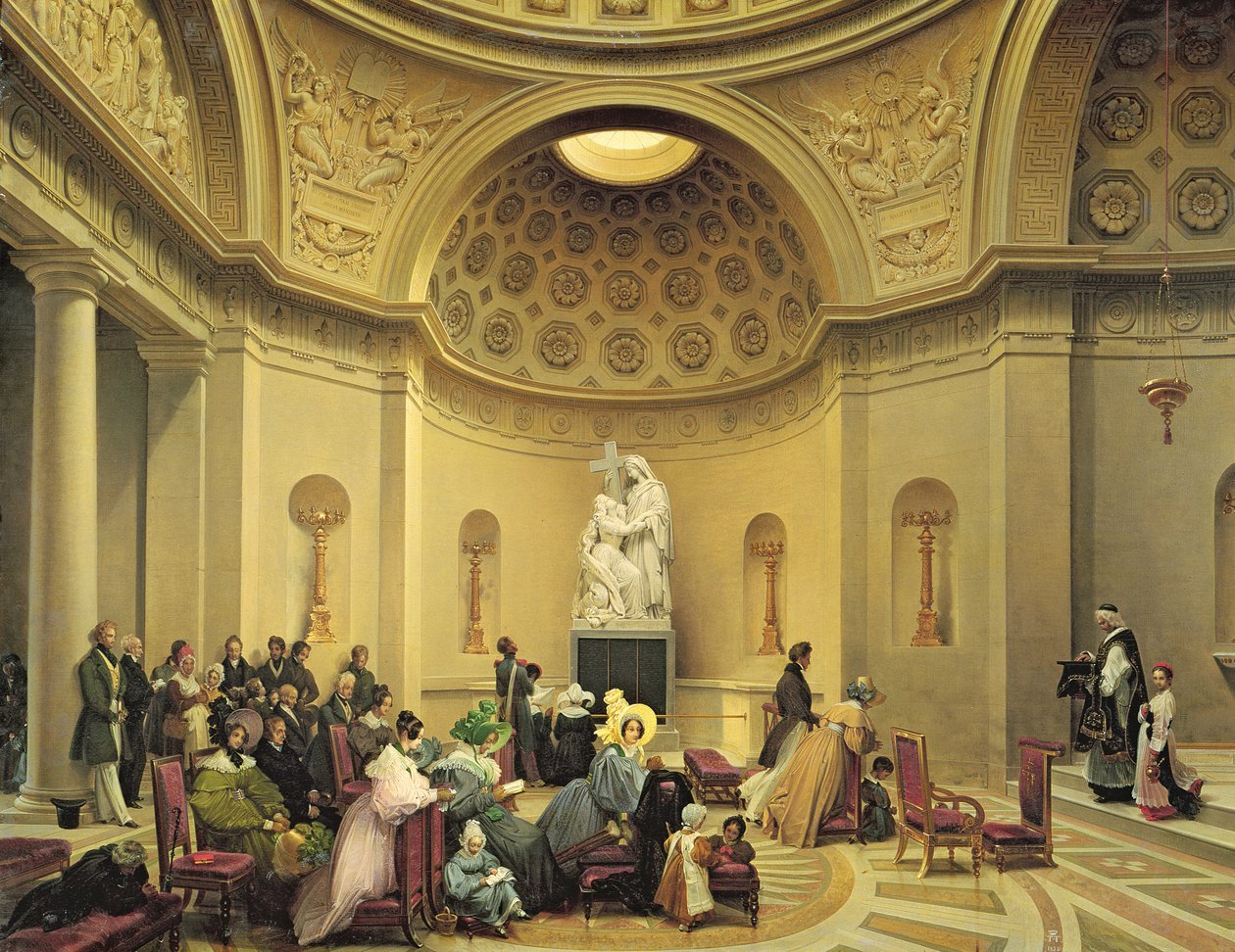 Messe dans la chapelle expiatoire, 1830-48 - Lancelot Théodore Turpin de Crissé de Crissé