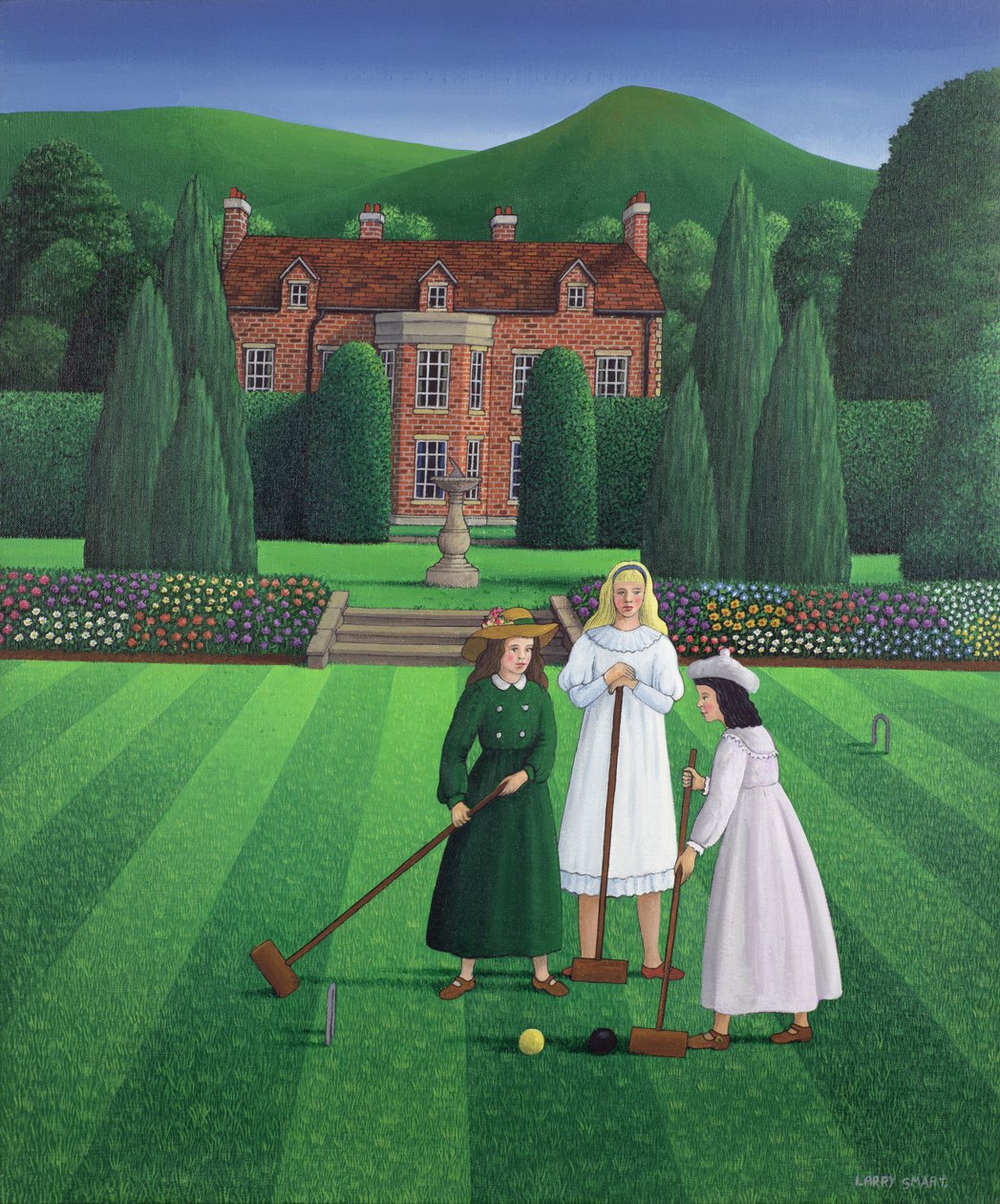 Le match de croquet, 1986 - Larry Smart