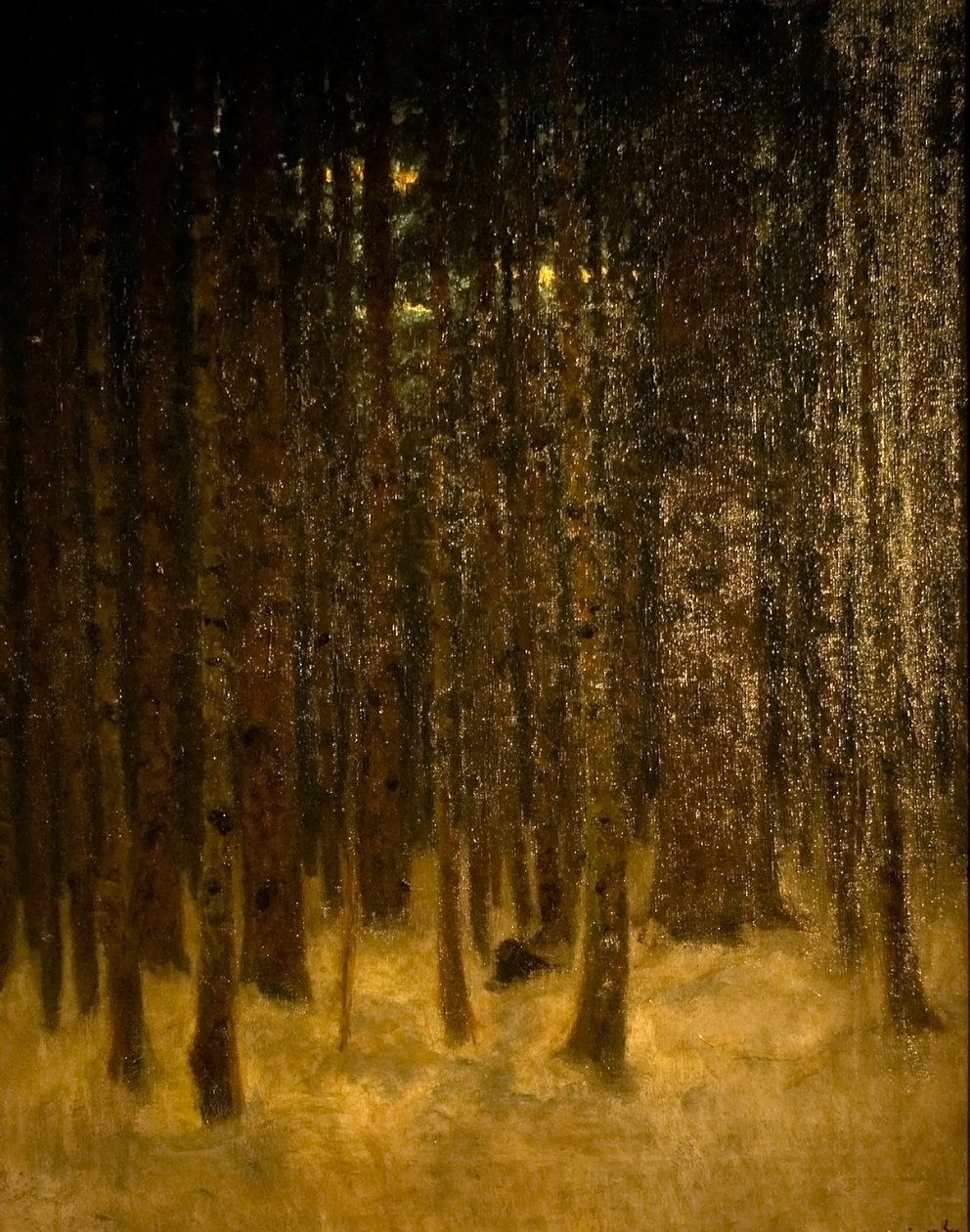 Forêt en hiver - Laszlo Mednyanszky