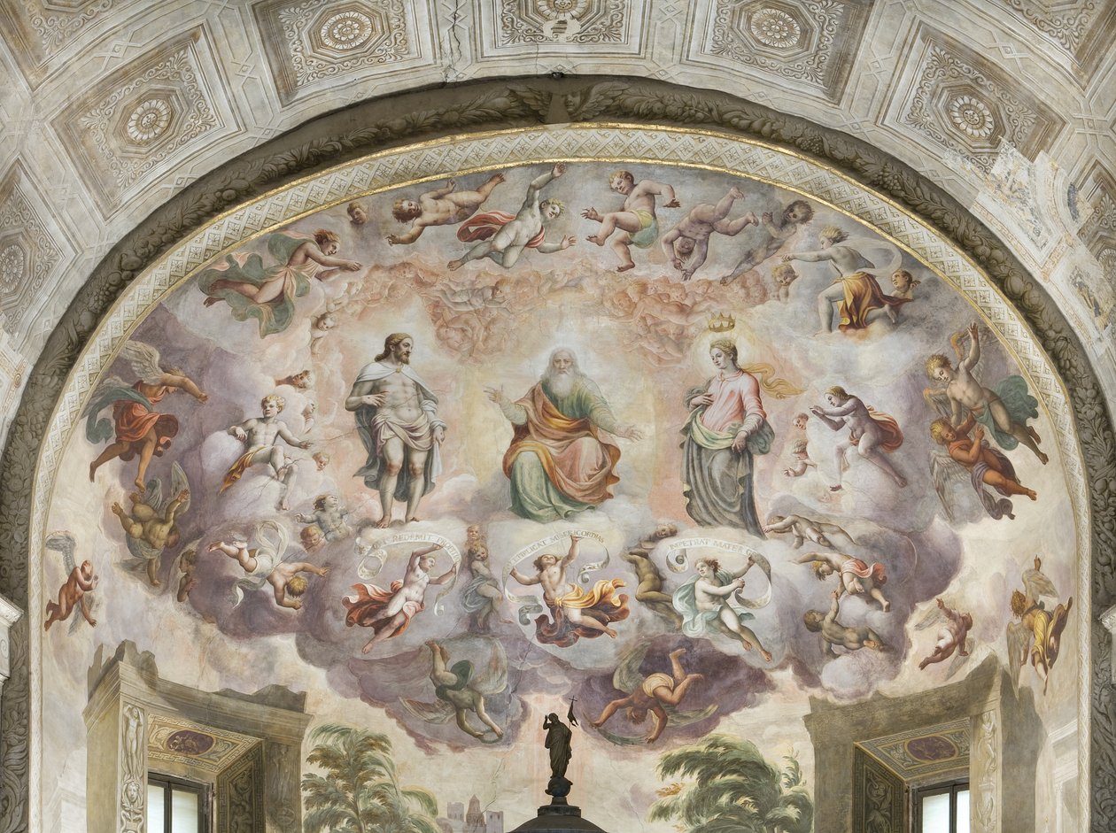 La vision céleste de Saint Étienne, 1556 - Lattanzio Gambara