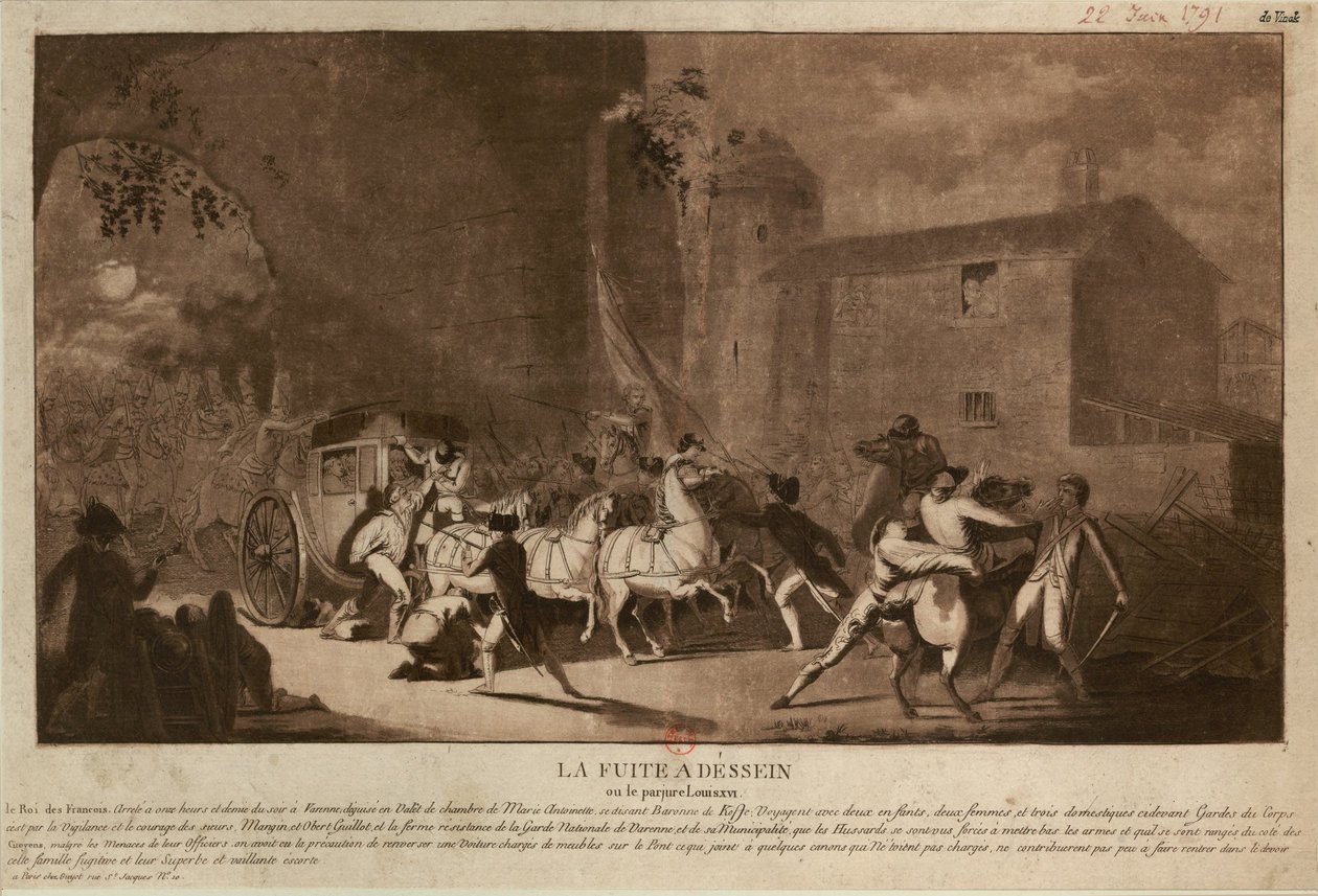 La fuite à Varennes, 1791 - Laurent Guyot