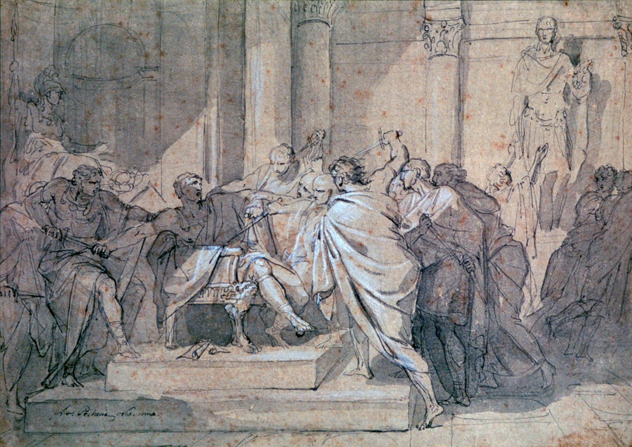 Assassinat de Jules César, vers 1749-1821 - Laurent Pecheux