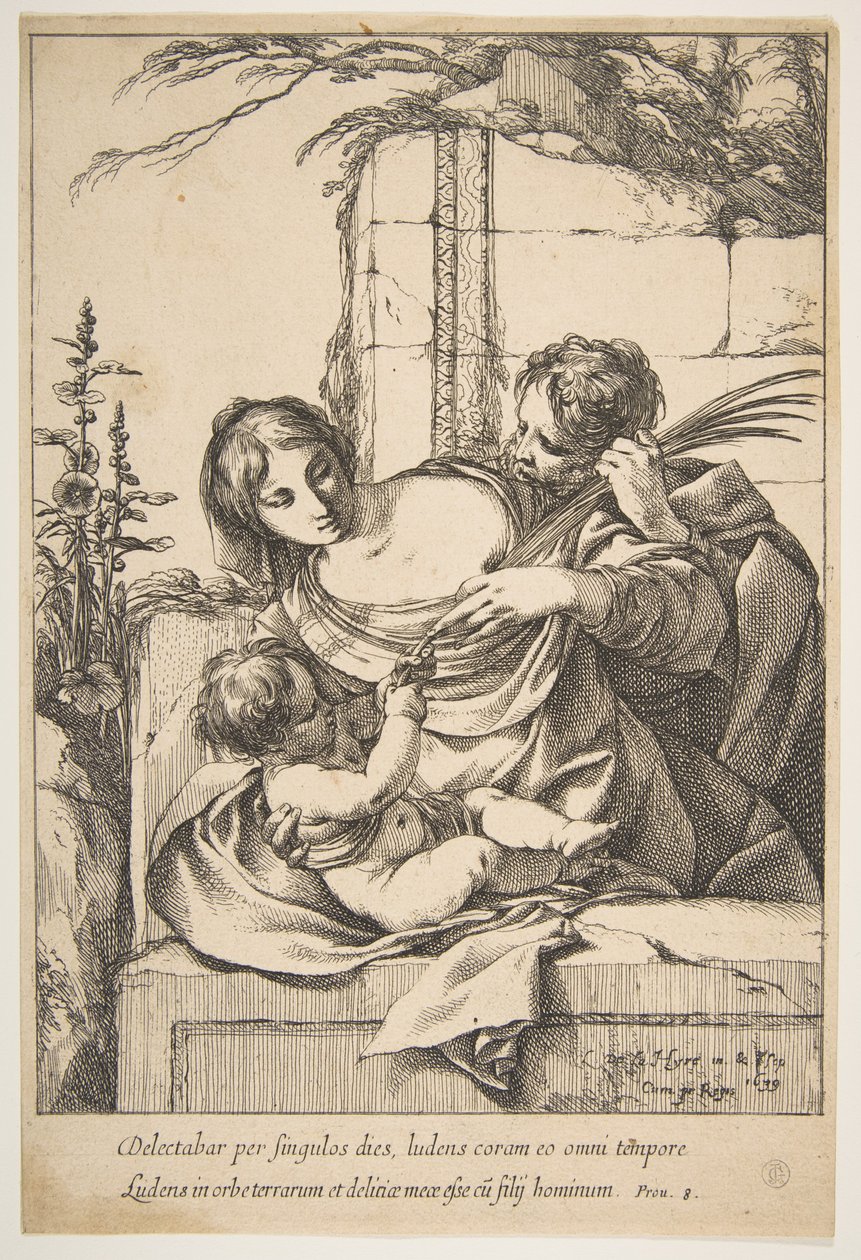 Sainte Famille avec un palmier, 1639 - Laurent de la Hyre
