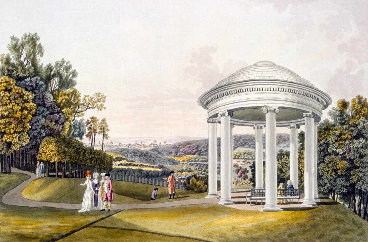 Vue du parc de Neu-Waldeg, Dornbach, Vienne, 1792 - Laurenz Janscha