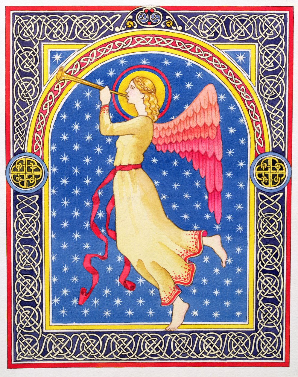 Ange soufflant dans une trompette - Lavinia Hamer