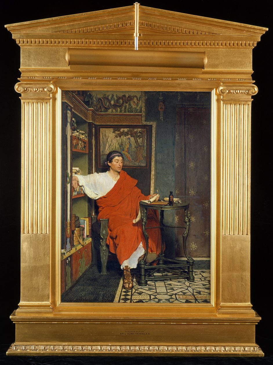 Un scribe romain écrivant des dépêches, 1865 - Lawrence Alma Tadema