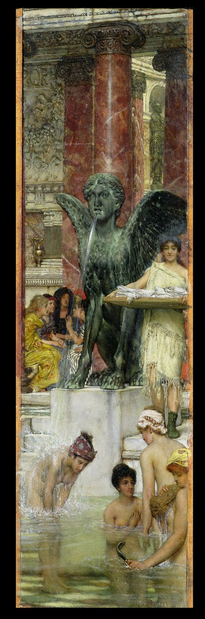 Dans les bains romains, ou Femmes romaines dans le bain, 1876 - Lawrence Alma Tadema
