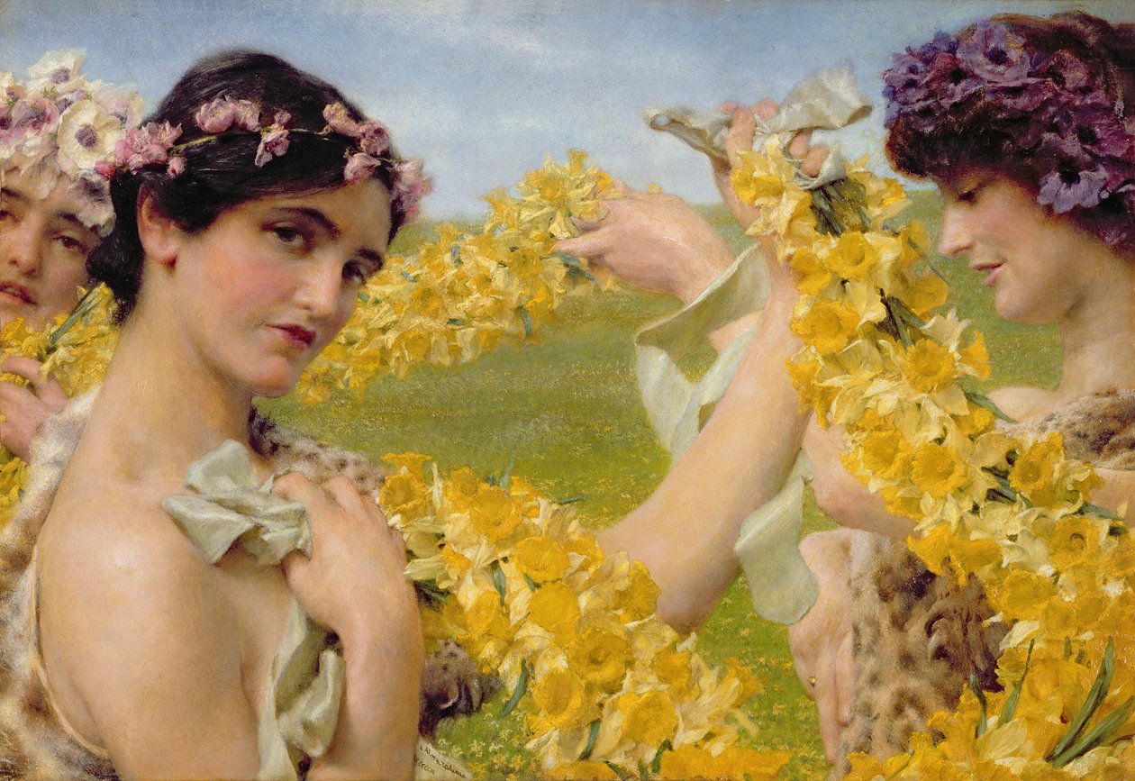 Quand les fleurs reviennent, vers 1911 - Lawrence Alma Tadema