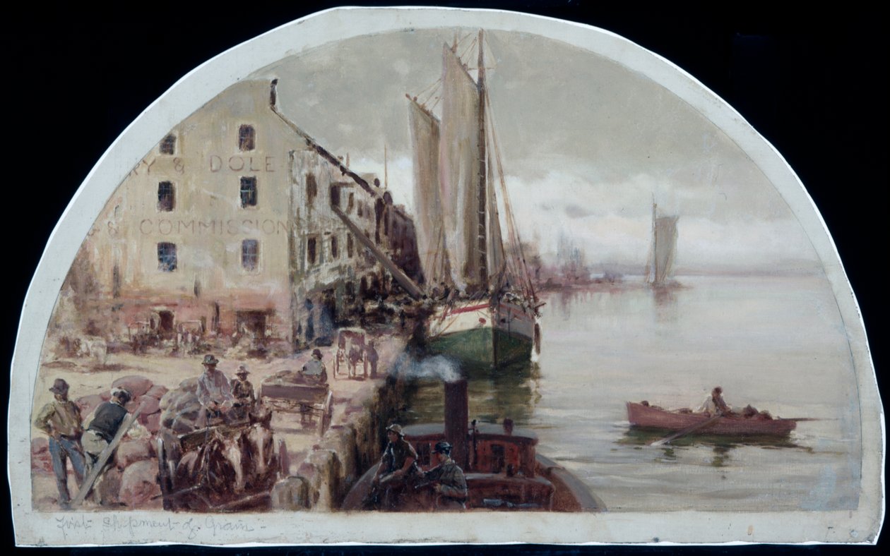Le premier élévateur à grains de Chicago, 1838, 1900 - Lawrence Carmichael Earle