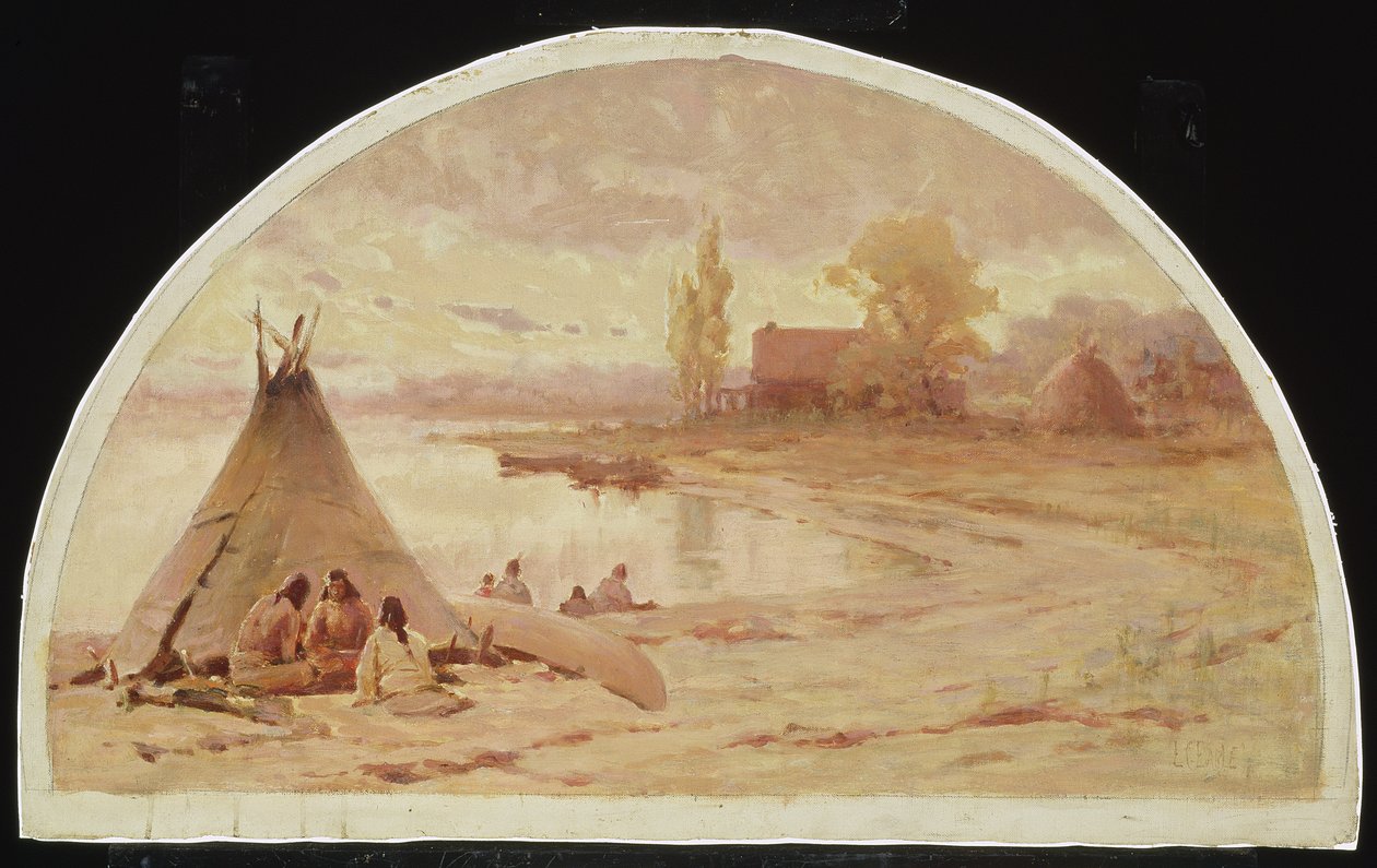 La maison Kinzie, près de Fort Dearborn, Chicago, Illinois - Lawrence Carmichael Earle