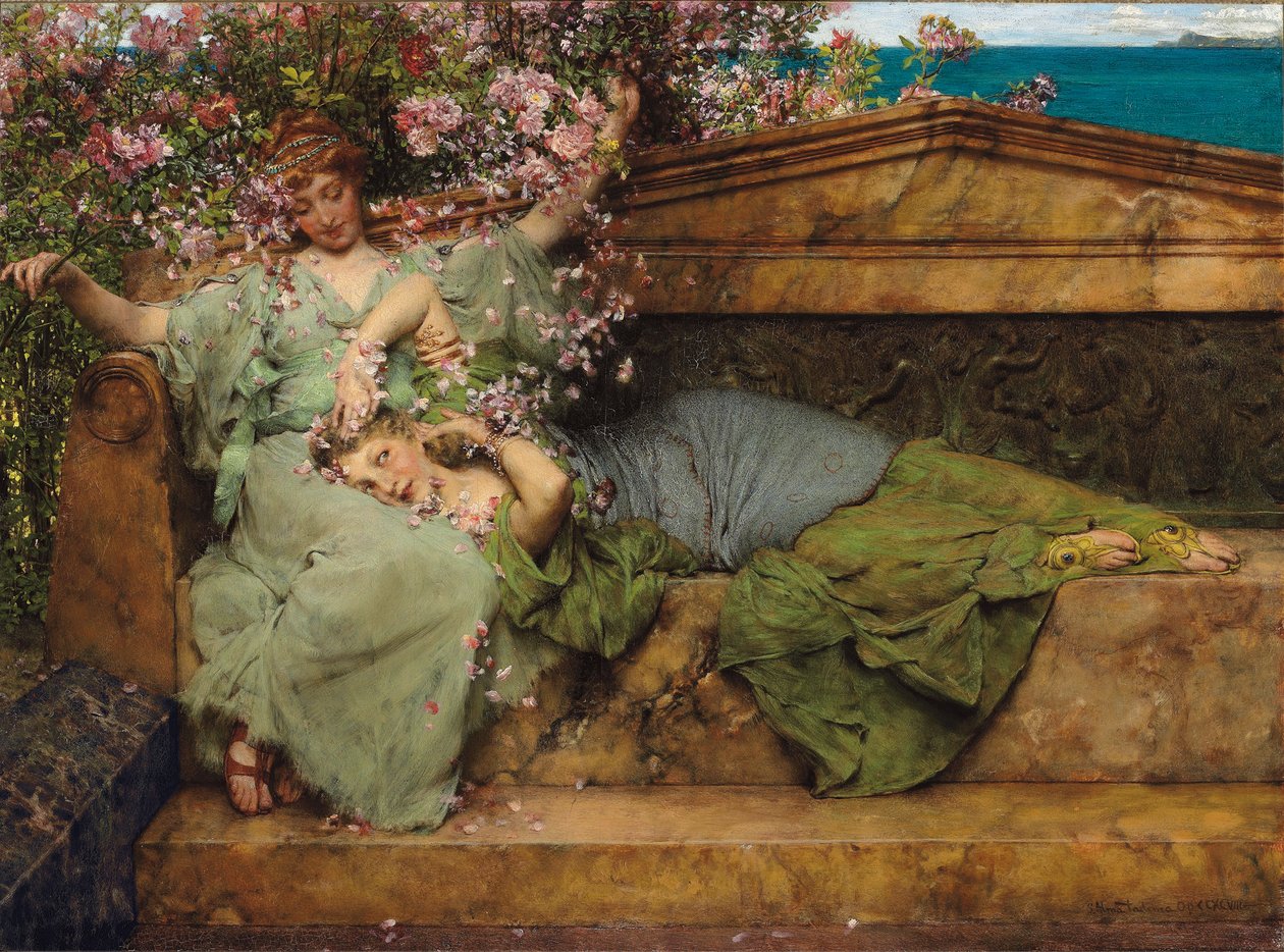 Dans un jardin de roses - Lawrence Alma Tadema