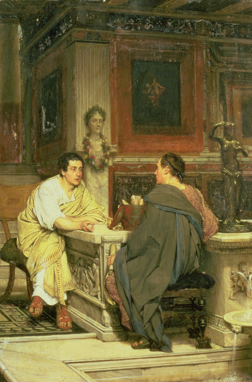 La Discussion; Une conversation - Lawrence Alma Tadema