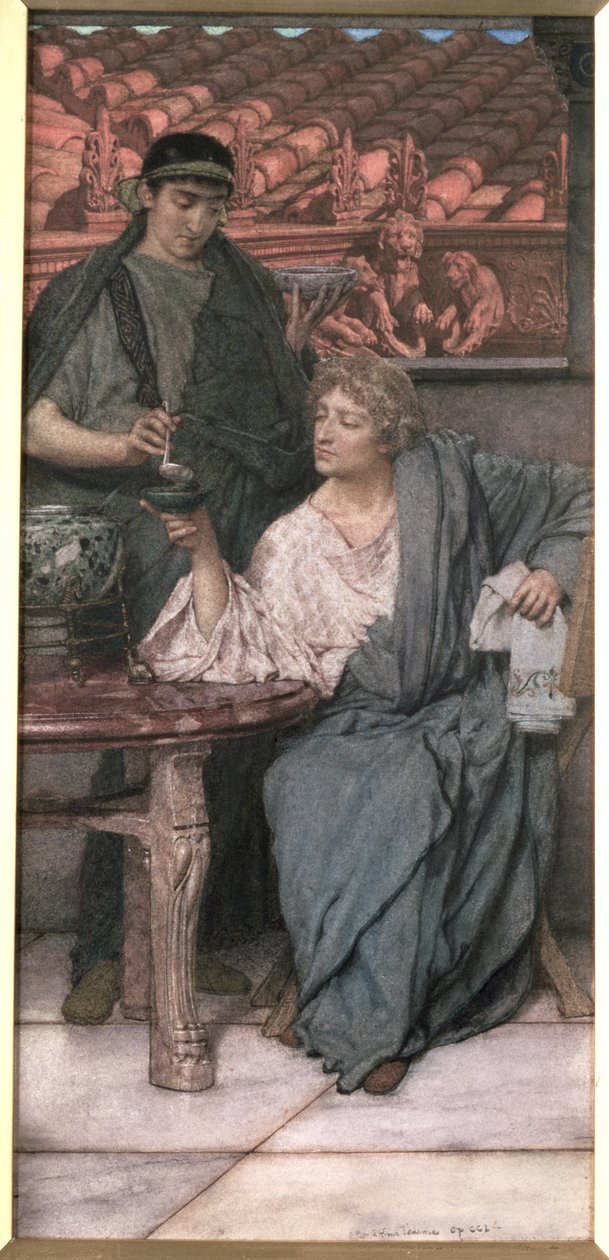 Les Dégustateurs de vin romains - Lawrence Alma Tadema